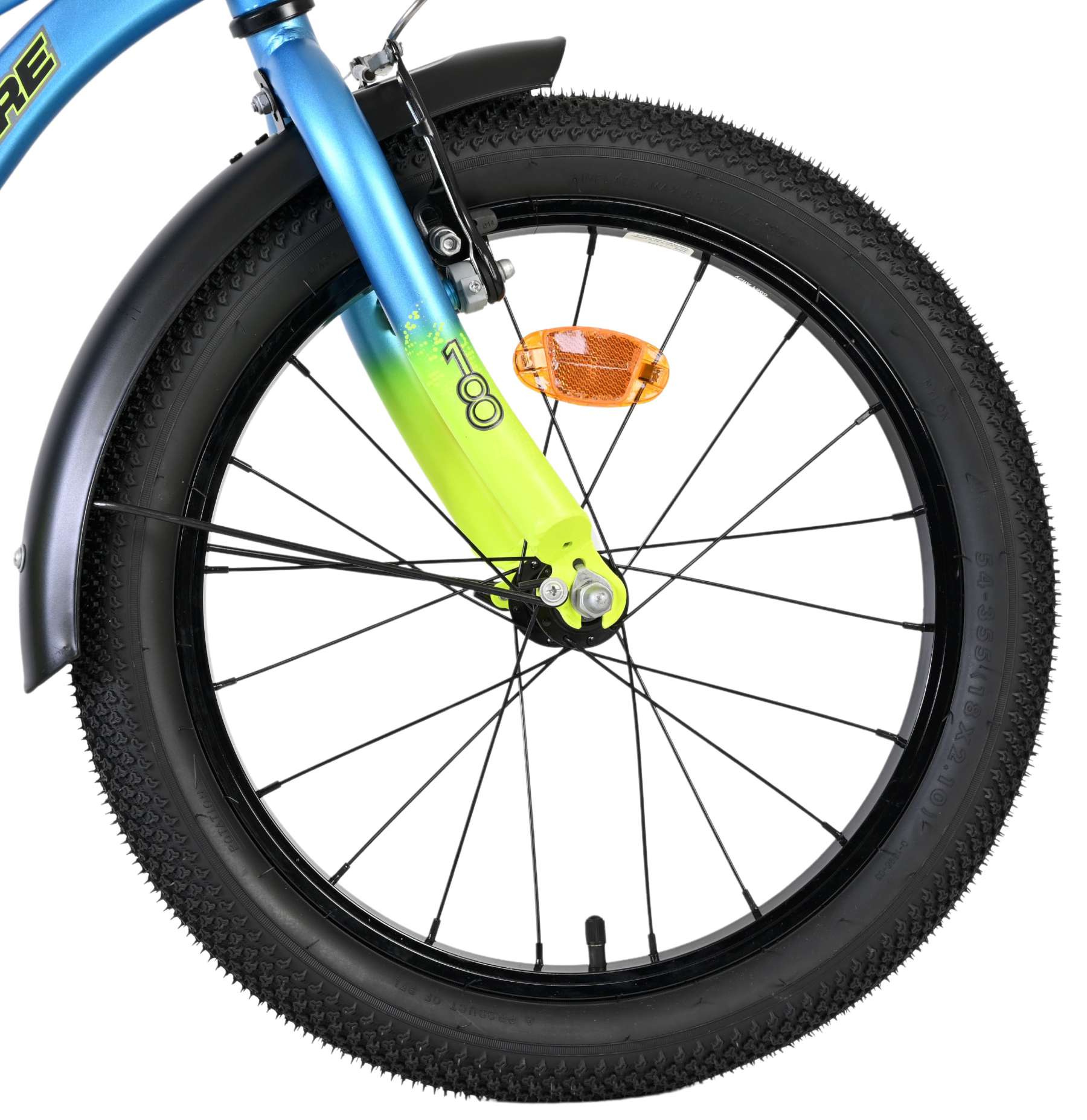 Volare Thombike Kinderfiets - Jongens - 18 inch - Blauw Geel 3 Volare Thombike Kinderfiets - Jongens - 18 inch - Blauw Geel - Afbeelding 3
