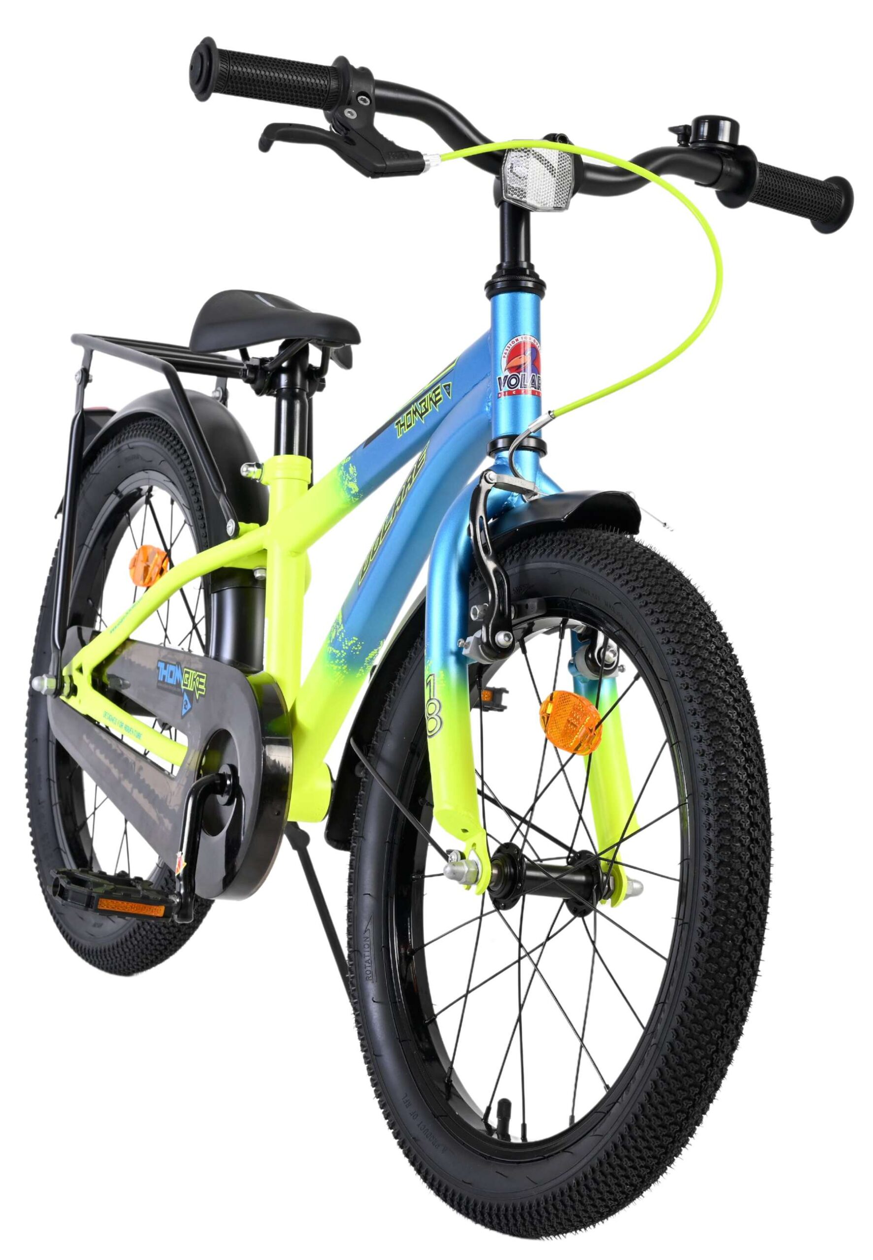 Volare Thombike Kinderfiets - Jongens - 18 inch - Blauw Geel 5 Volare Thombike Kinderfiets - Jongens - 18 inch - Blauw Geel - Afbeelding 5