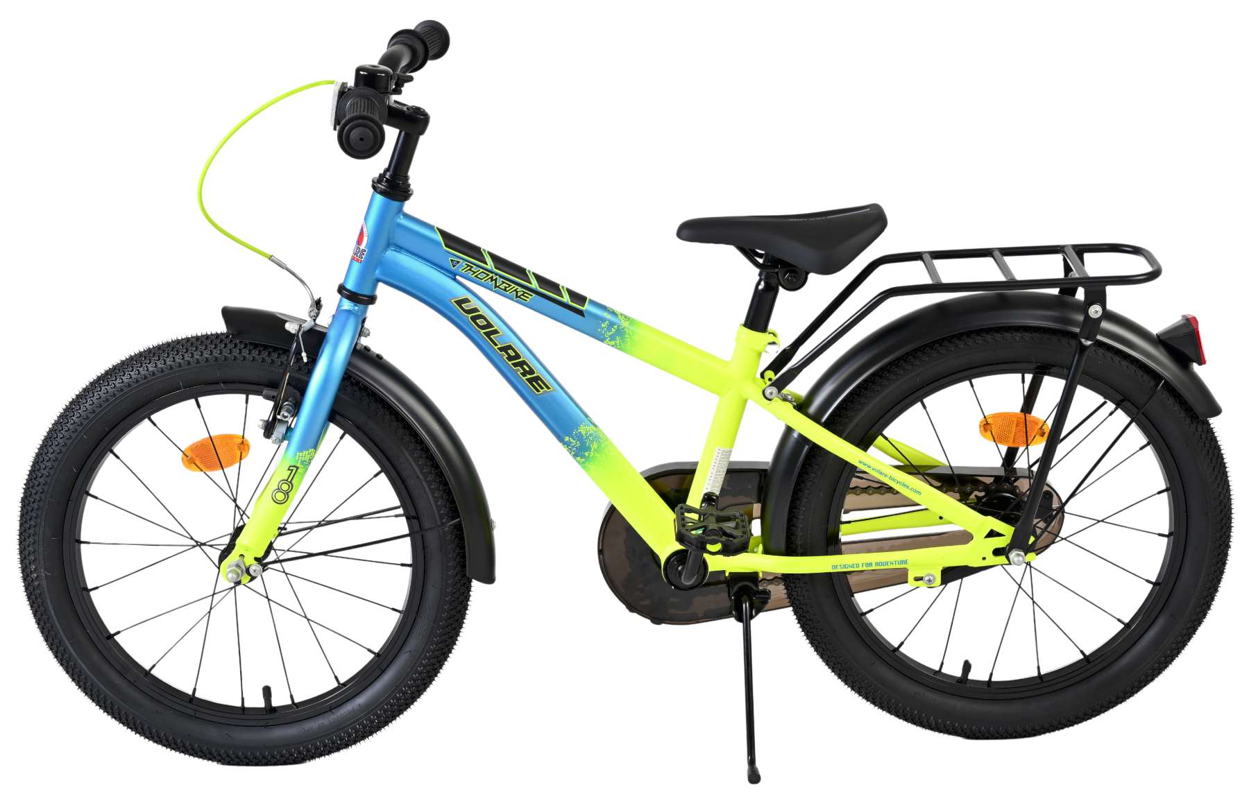 Volare Thombike Kinderfiets - Jongens - 18 inch - Blauw Geel 7 Volare Thombike Kinderfiets - Jongens - 18 inch - Blauw Geel - Afbeelding 7