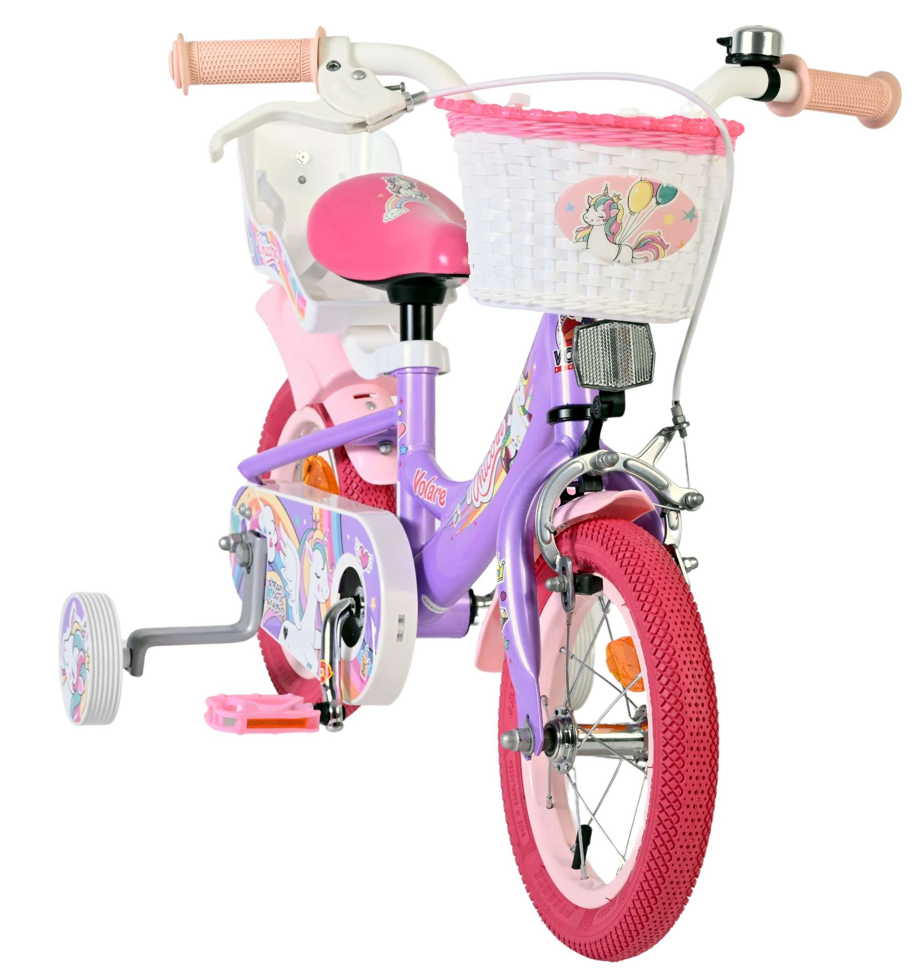 Volare Unicorn Kinderfiets - Meisjes - 12 inch - Paars - Afbeelding 5