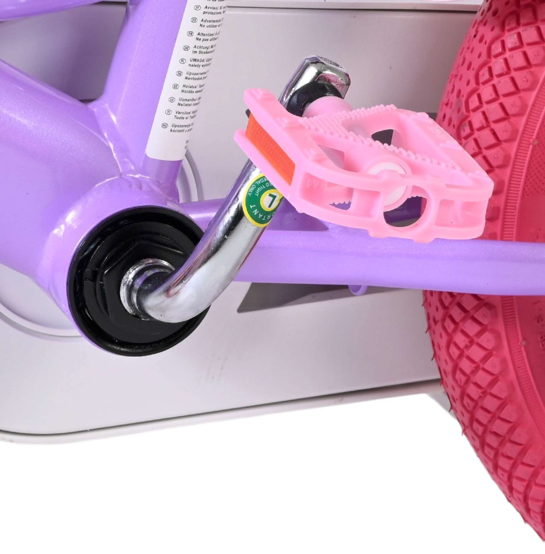Volare Unicorn Kinderfiets - Meisjes - 12 inch - Paars - Afbeelding 9