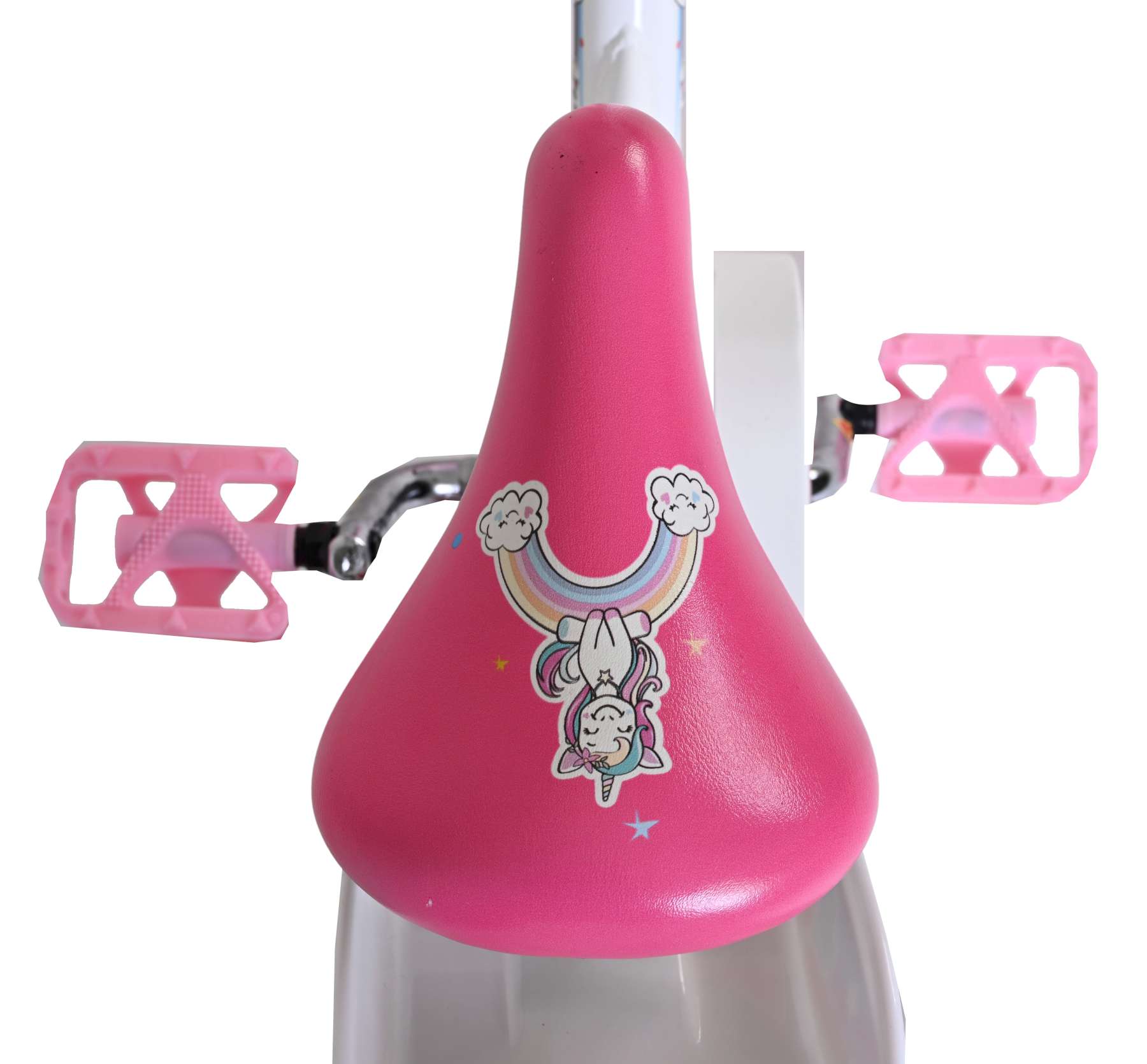 Volare Unicorn Kinderfiets - Meisjes - 12 inch - Wit 4 Volare Unicorn Kinderfiets - Meisjes - 12 inch - Wit - Afbeelding 4