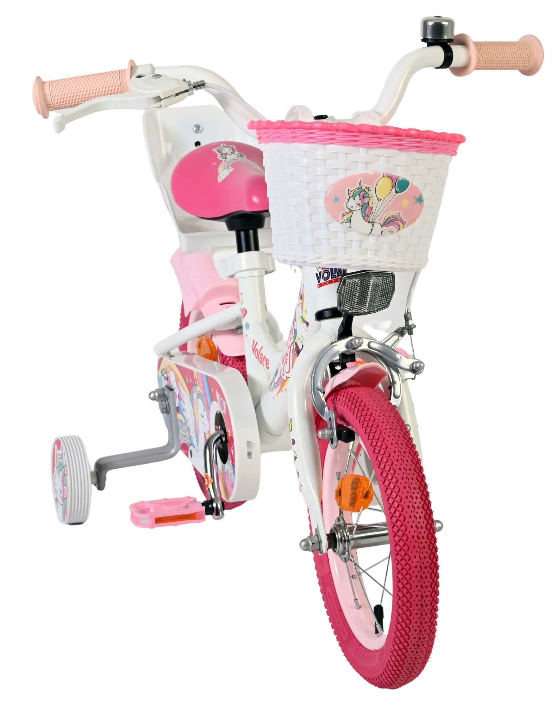 Volare Unicorn Kinderfiets - Meisjes - 12 inch - Wit 5 Volare Unicorn Kinderfiets - Meisjes - 12 inch - Wit - Afbeelding 5