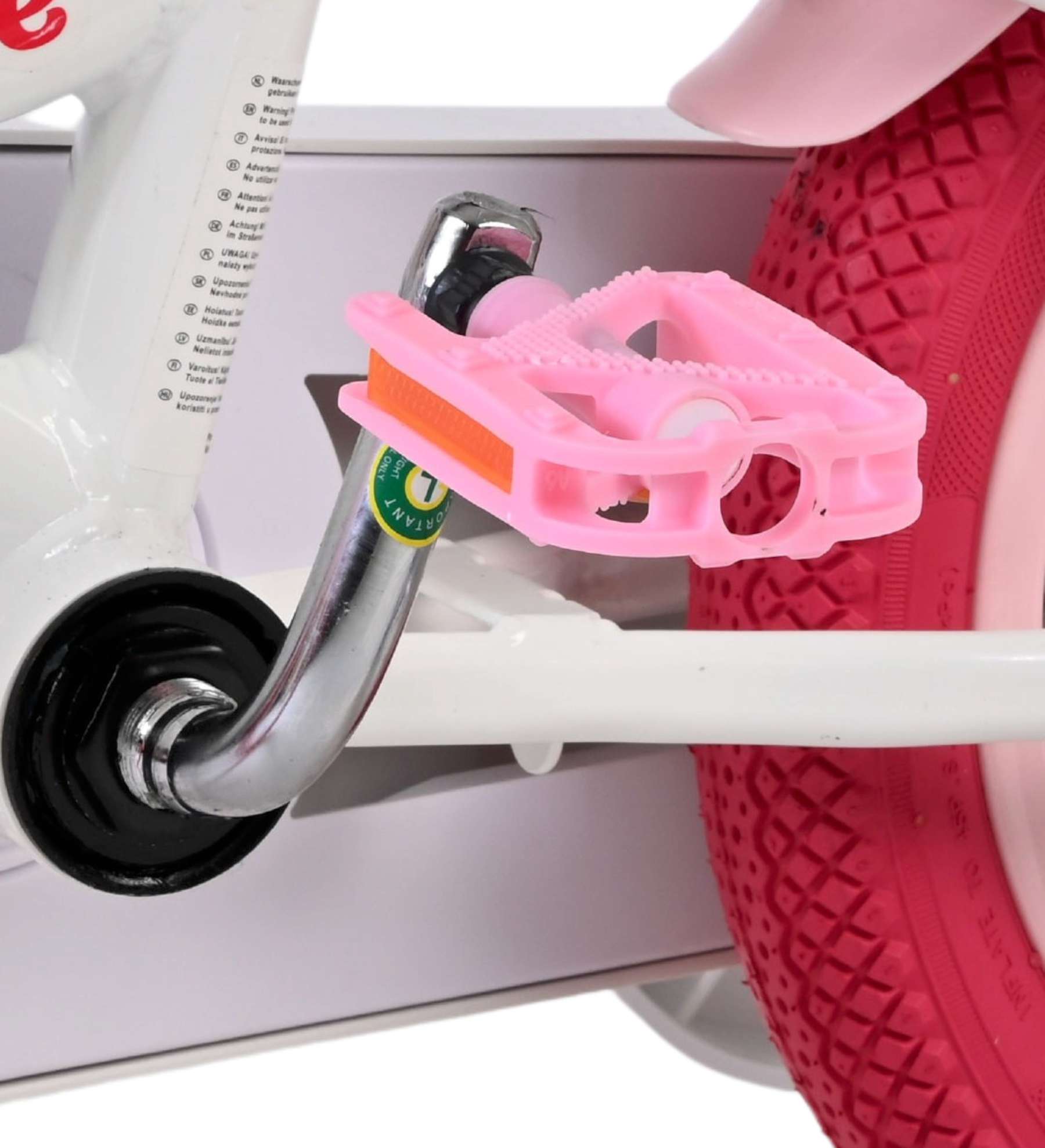 Volare Unicorn Kinderfiets - Meisjes - 12 inch - Wit - Twee handremmen 9 Volare Unicorn Kinderfiets - Meisjes - 12 inch - Wit - Twee handremmen - Afbeelding 9