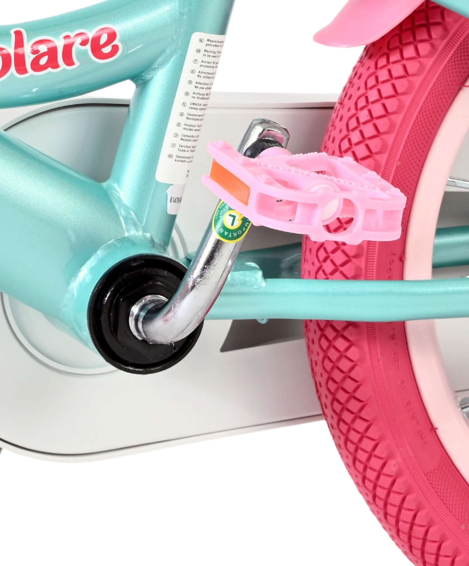 Volare Unicorn Kinderfiets - Meisjes - 14 inch - Groen 9 Volare Unicorn Kinderfiets - Meisjes - 14 inch - Groen - Afbeelding 9