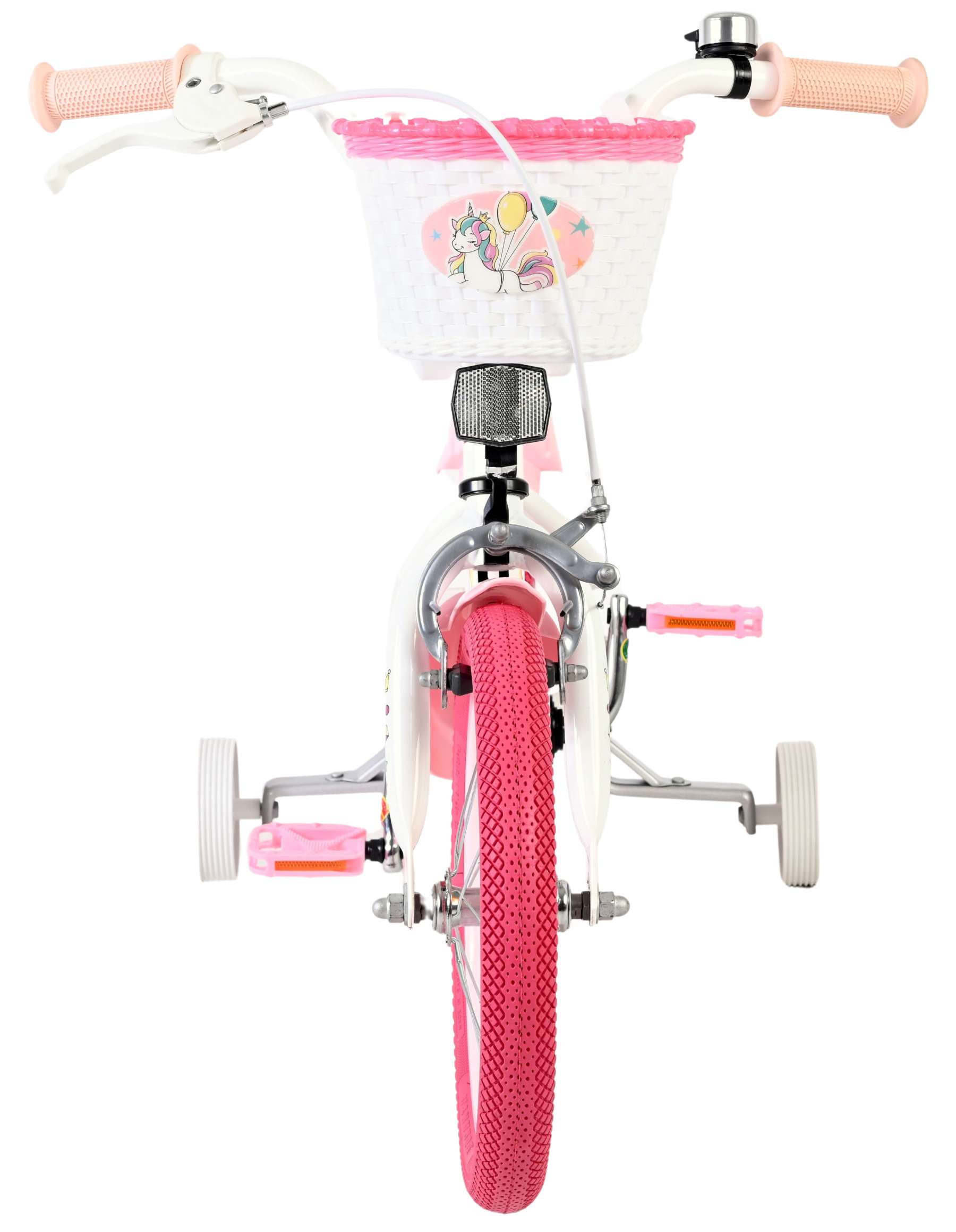 Volare Unicorn Kinderfiets - Meisjes - 14 inch - Wit - Afbeelding 6