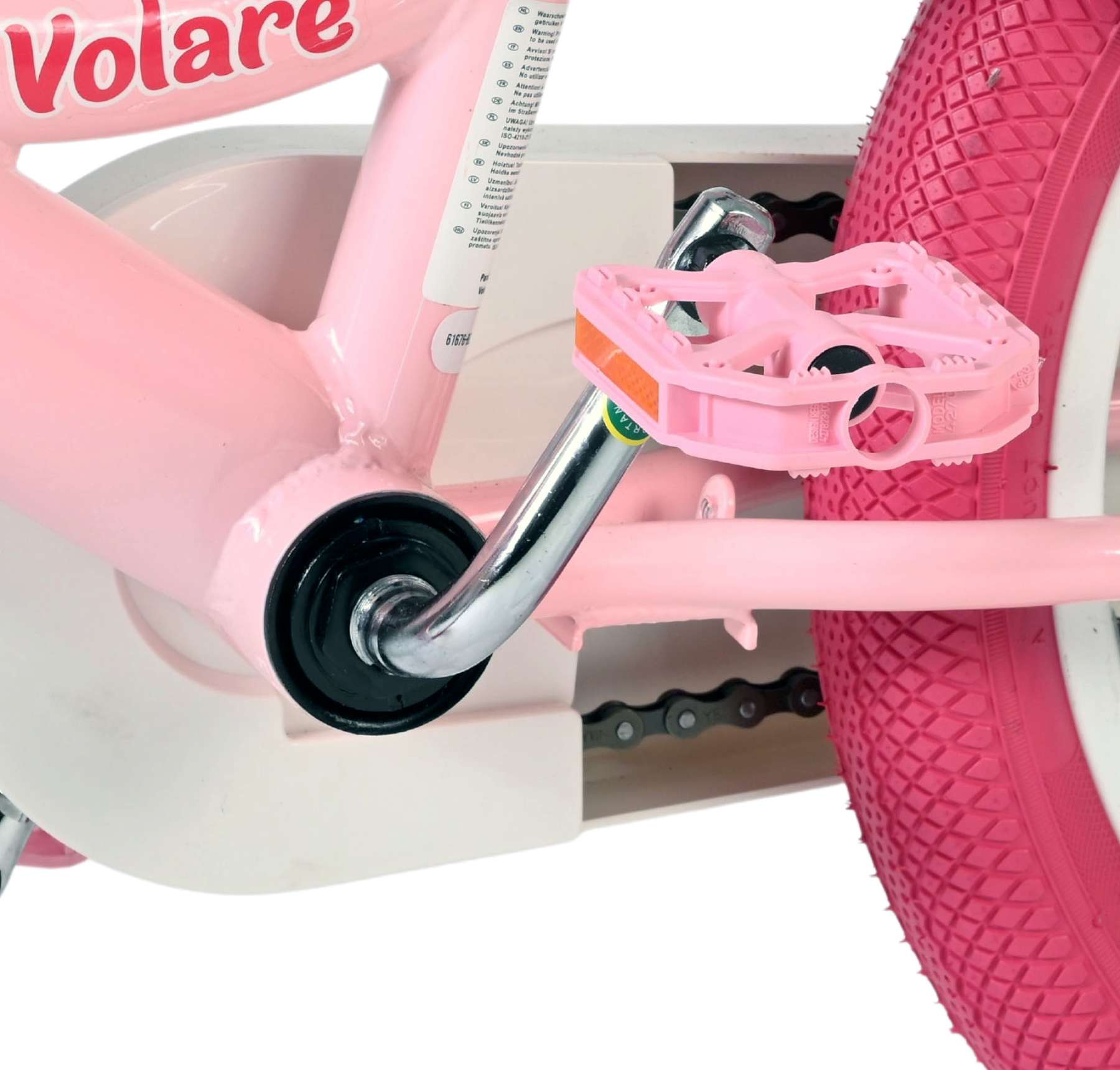 Volare Unicorn Kinderfiets - Meisjes - 16 inch - Roze - Twee Handremmen 9 Volare Unicorn Kinderfiets - Meisjes - 16 inch - Roze - Twee Handremmen - Afbeelding 9