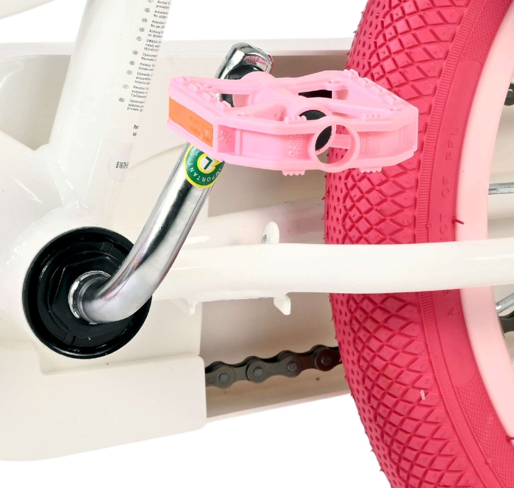 Volare Unicorn Kinderfiets - Meisjes - 16 inch - Wit 9 Volare Unicorn Kinderfiets - Meisjes - 16 inch - Wit - Afbeelding 9