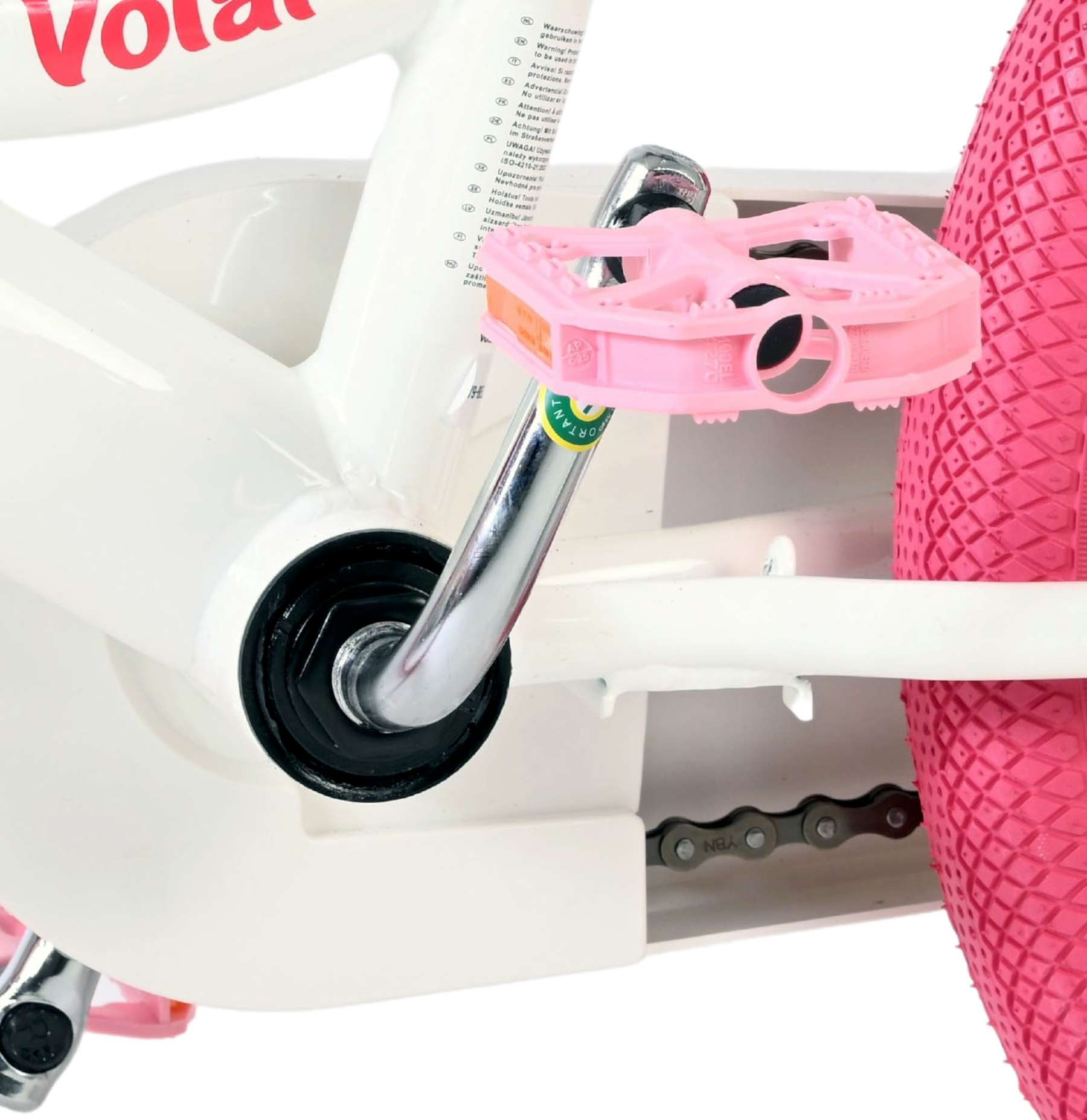 Volare Unicorn Kinderfiets - Meisjes - 16 inch - Wit - Twee Handremmen 9 Volare Unicorn Kinderfiets - Meisjes - 16 inch - Wit - Twee Handremmen - Afbeelding 9