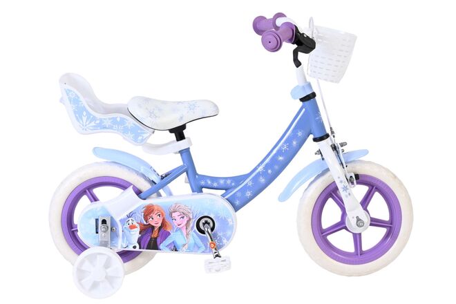 Disney Frozen Kinderfiets - Meisjes - Mag Wheels - 12 inch - Blauw 1 Disney Frozen Kinderfiets - Meisjes - Mag Wheels - 12 inch - Blauw