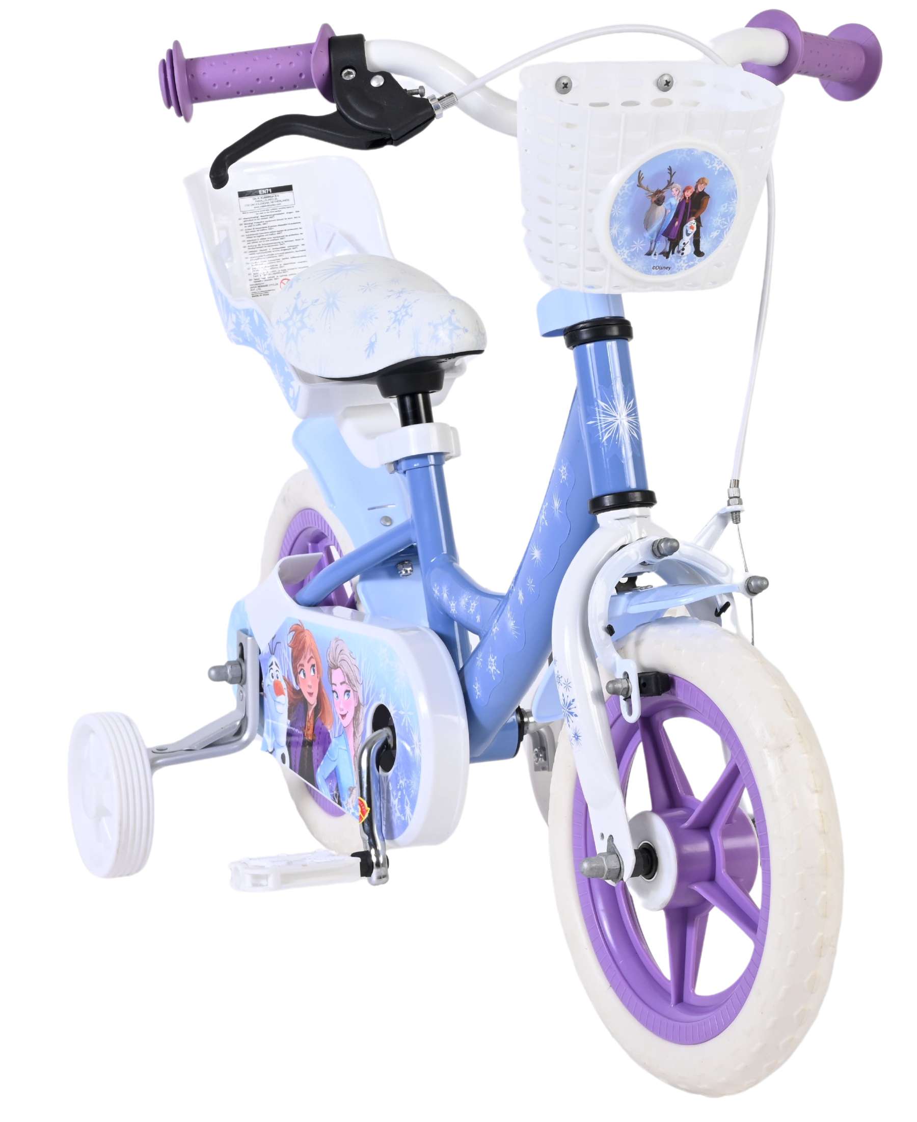 Disney Frozen Kinderfiets - Meisjes - Mag Wheels - 12 inch - Blauw 5 Disney Frozen Kinderfiets - Meisjes - Mag Wheels - 12 inch - Blauw - Afbeelding 5