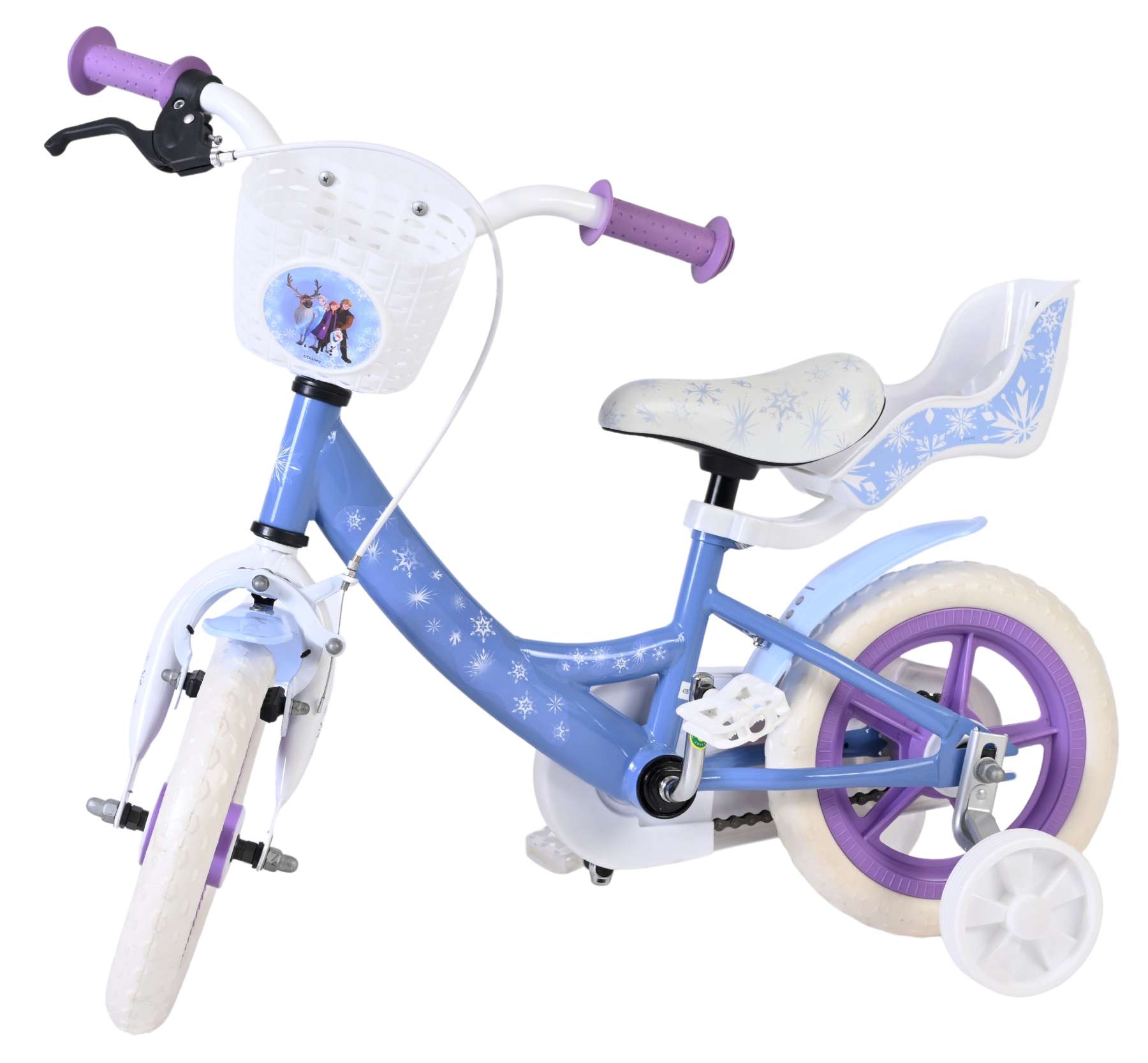 Disney Frozen Kinderfiets - Meisjes - Mag Wheels - 12 inch - Blauw 8 Disney Frozen Kinderfiets - Meisjes - Mag Wheels - 12 inch - Blauw - Afbeelding 8