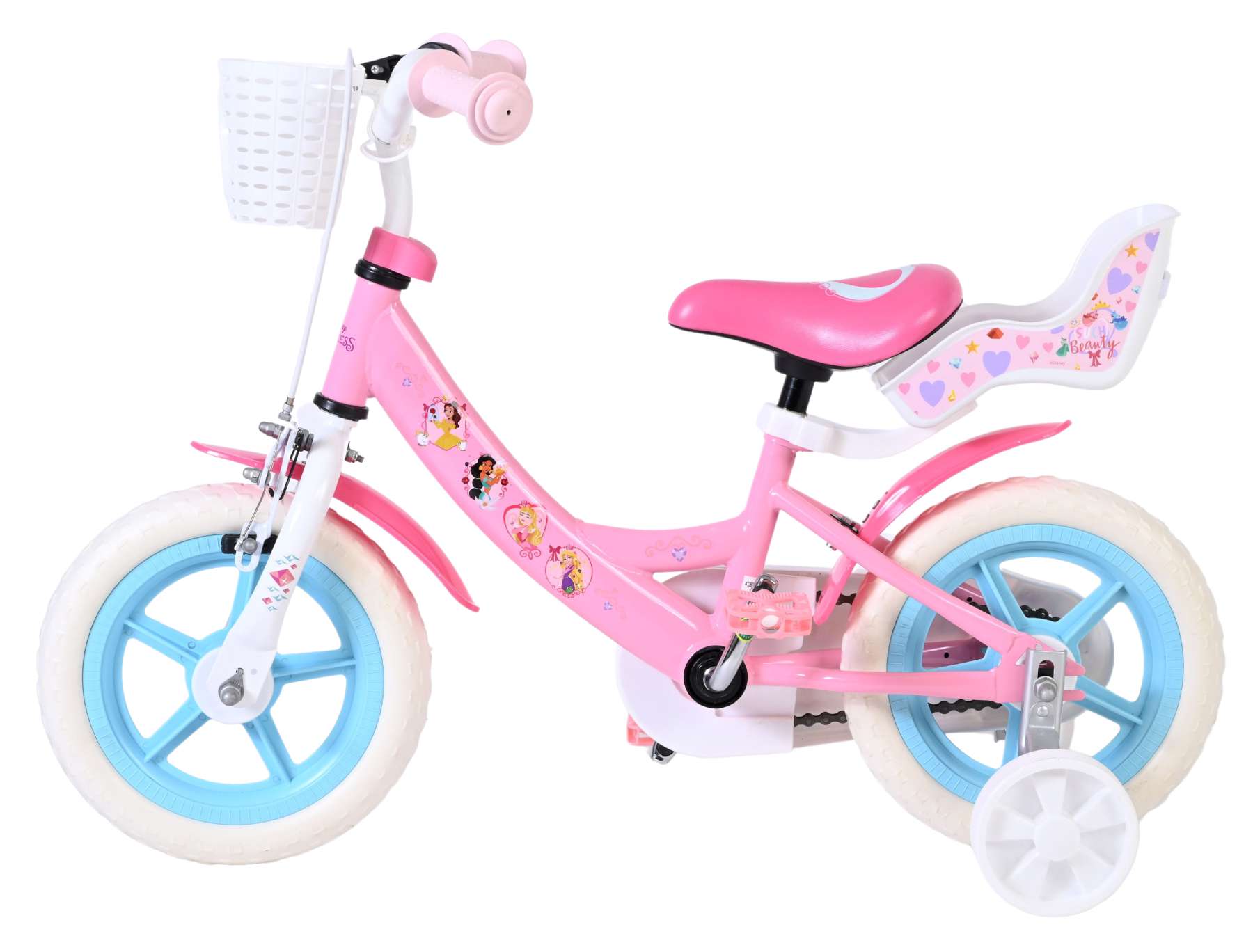 Disney Princess Kinderfiets - Meisjes - Mag Wheels - 12 inch - Roze 7 Disney Princess Kinderfiets - Meisjes - Mag Wheels - 12 inch - Roze - Afbeelding 7