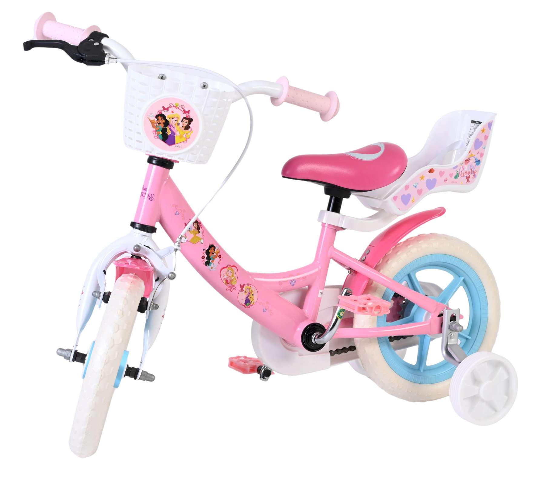 Disney Princess Kinderfiets - Meisjes - Mag Wheels - 12 inch - Roze 8 Disney Princess Kinderfiets - Meisjes - Mag Wheels - 12 inch - Roze - Afbeelding 8