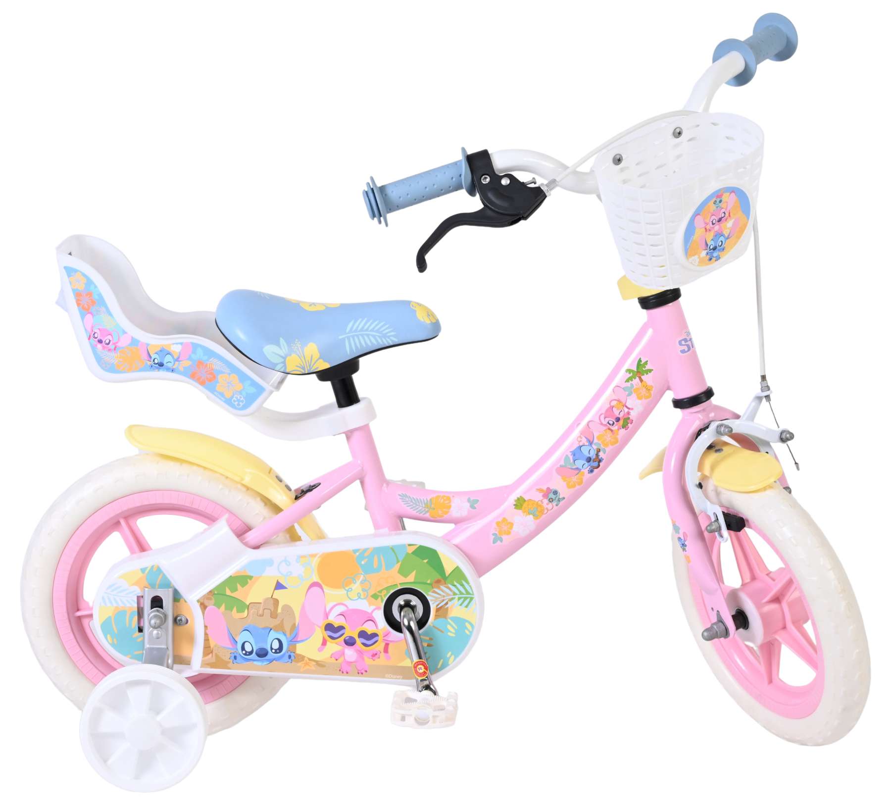 Disney Stitch Kinderfiets - Meisjes - Mag Wheels - 12 inch - Roze 9 Disney Stitch Kinderfiets - Meisjes - Mag Wheels - 12 inch - Roze - Afbeelding 9