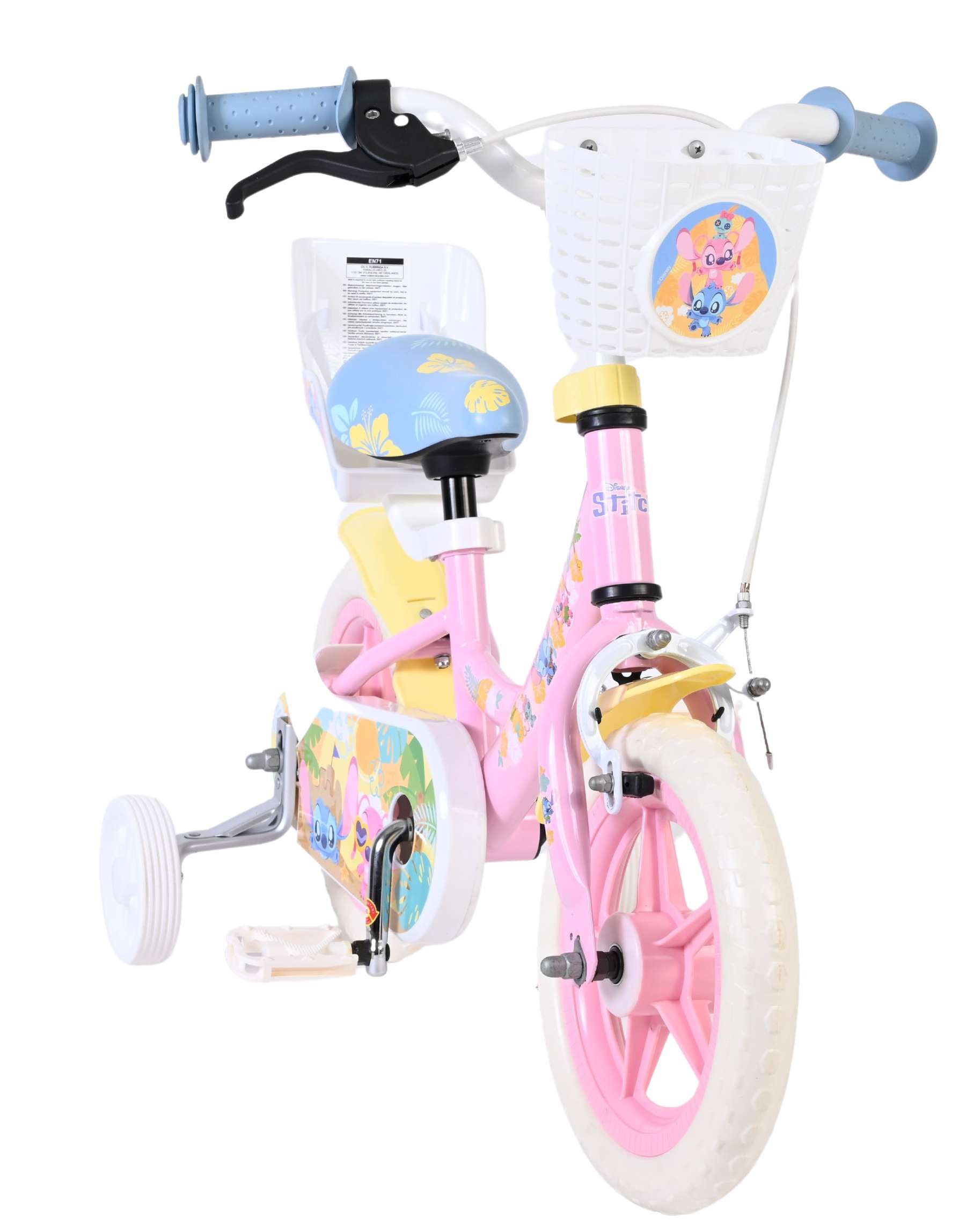 Disney Stitch Kinderfiets - Meisjes - Mag Wheels - 12 inch - Roze 4 Disney Stitch Kinderfiets - Meisjes - Mag Wheels - 12 inch - Roze - Afbeelding 4