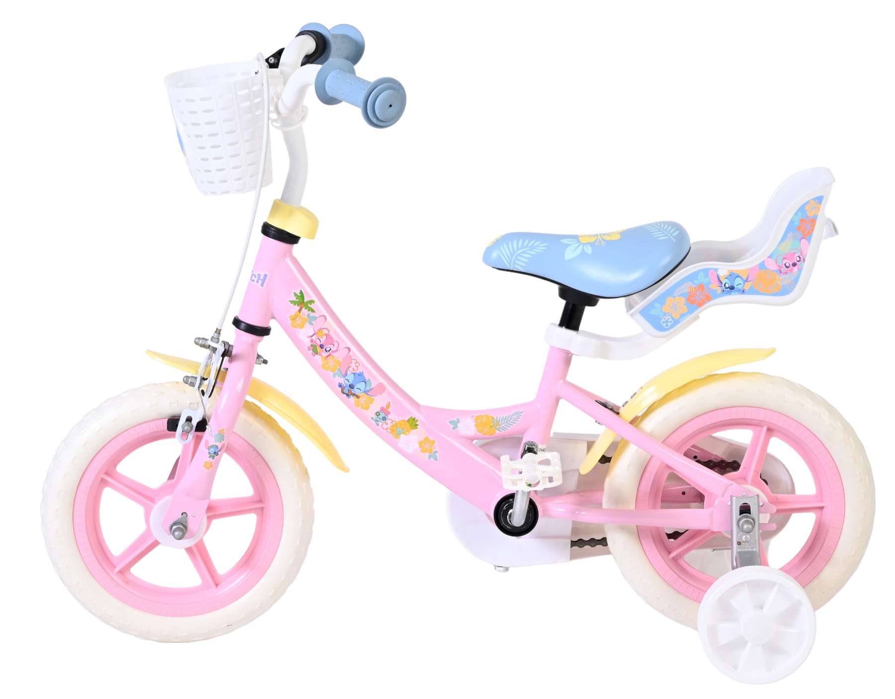 Disney Stitch Kinderfiets - Meisjes - Mag Wheels - 12 inch - Roze 6 Disney Stitch Kinderfiets - Meisjes - Mag Wheels - 12 inch - Roze - Afbeelding 6