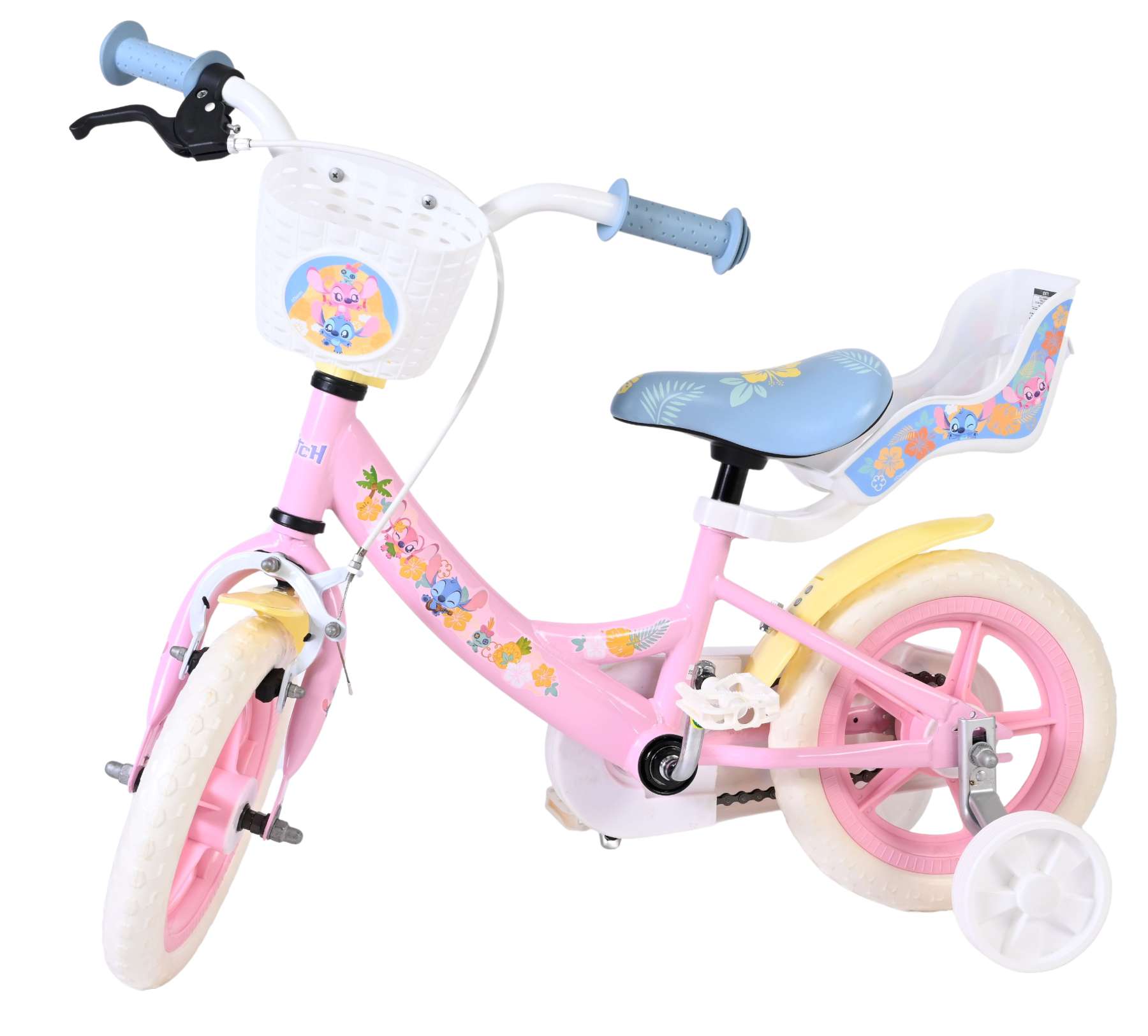 Disney Stitch Kinderfiets - Meisjes - Mag Wheels - 12 inch - Roze 7 Disney Stitch Kinderfiets - Meisjes - Mag Wheels - 12 inch - Roze - Afbeelding 7