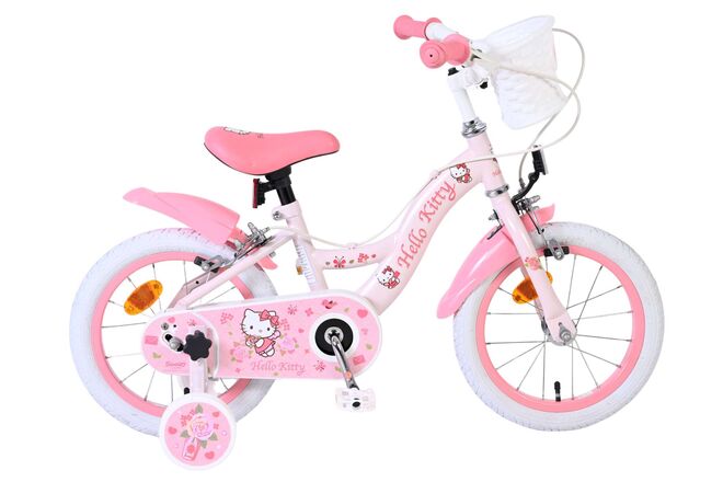 Hello Kitty Kinderfiets - Meisjes - 14 inch - Roze - Twee handremmen 1 Hello Kitty Kinderfiets - Meisjes - 14 inch - Roze - Twee handremmen