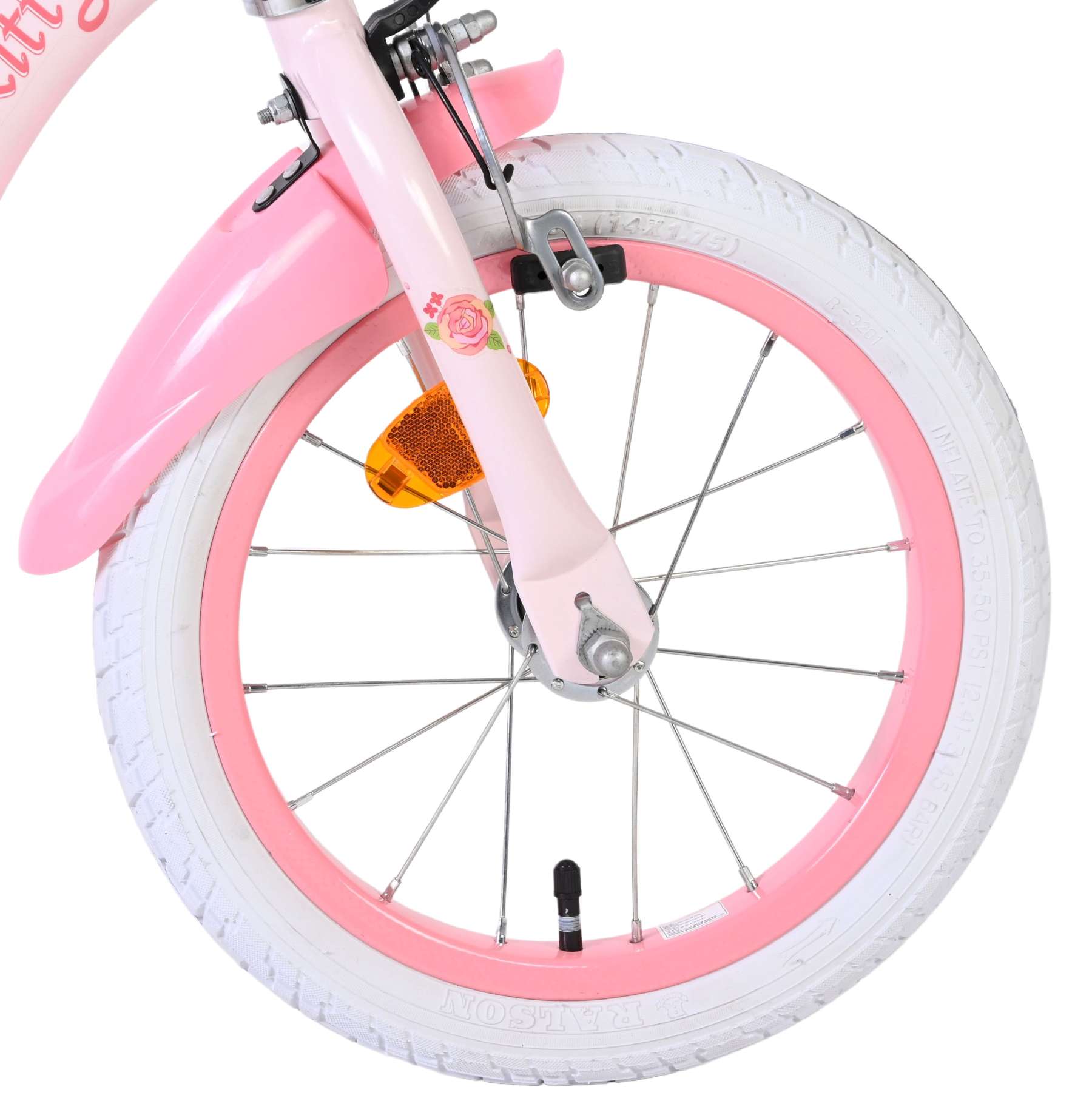 Hello Kitty Kinderfiets - Meisjes - 14 inch - Roze - Twee handremmen 4 Hello Kitty Kinderfiets - Meisjes - 14 inch - Roze - Twee handremmen - Afbeelding 4