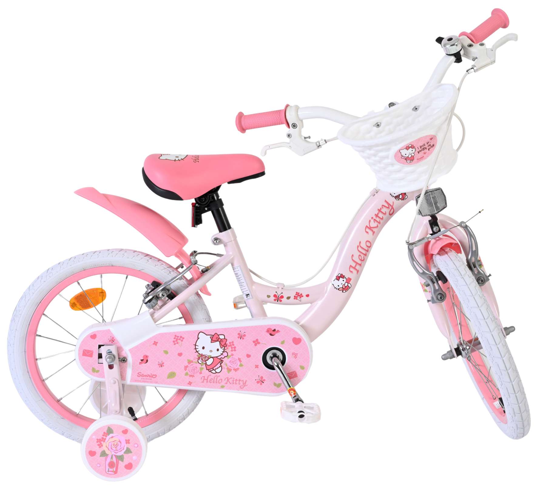 Hello Kitty Kinderfiets - Meisjes - 16 inch - Roze - Twee Handremmen 10 Hello Kitty Kinderfiets - Meisjes - 16 inch - Roze - Twee Handremmen - Afbeelding 10
