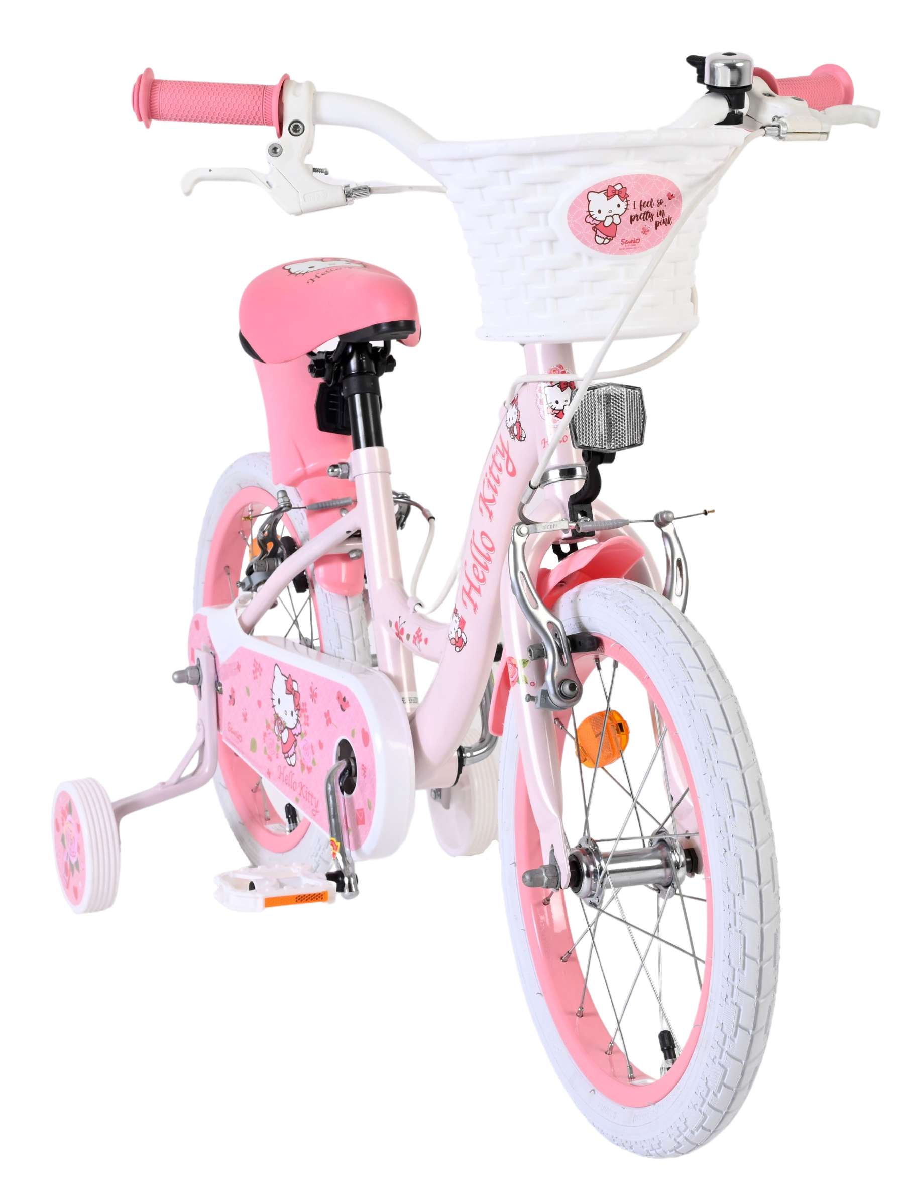 Hello Kitty Kinderfiets - Meisjes - 16 inch - Roze - Twee Handremmen 5 Hello Kitty Kinderfiets - Meisjes - 16 inch - Roze - Twee Handremmen - Afbeelding 5