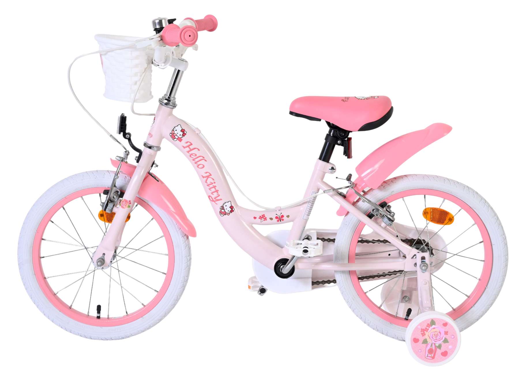 Hello Kitty Kinderfiets - Meisjes - 16 inch - Roze - Twee Handremmen 7 Hello Kitty Kinderfiets - Meisjes - 16 inch - Roze - Twee Handremmen - Afbeelding 7