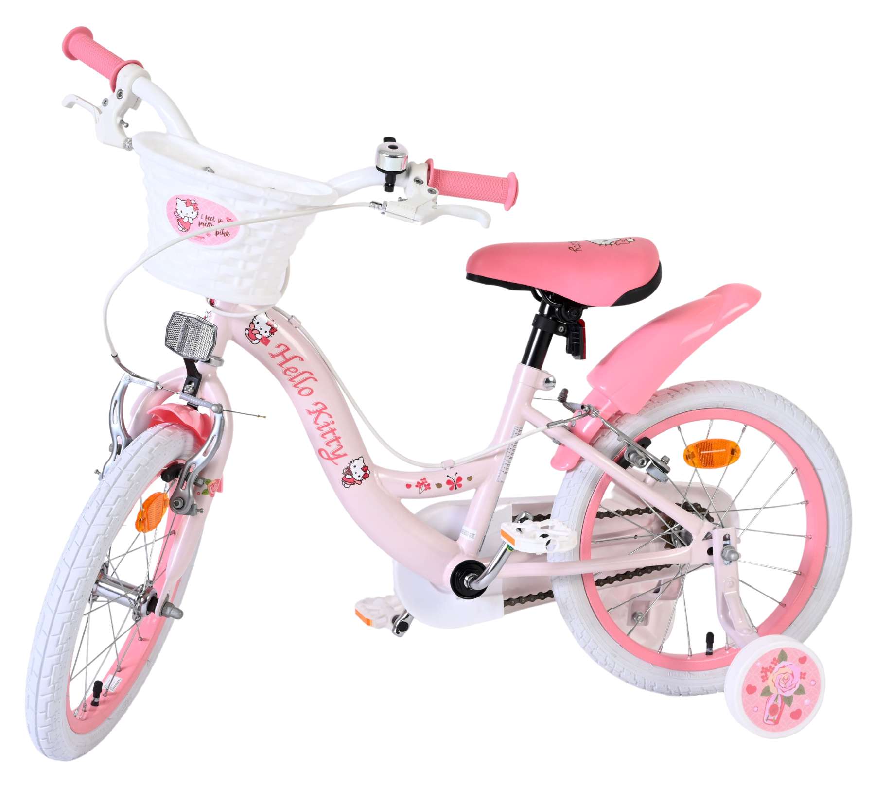 Hello Kitty Kinderfiets - Meisjes - 16 inch - Roze - Twee Handremmen 8 Hello Kitty Kinderfiets - Meisjes - 16 inch - Roze - Twee Handremmen - Afbeelding 8