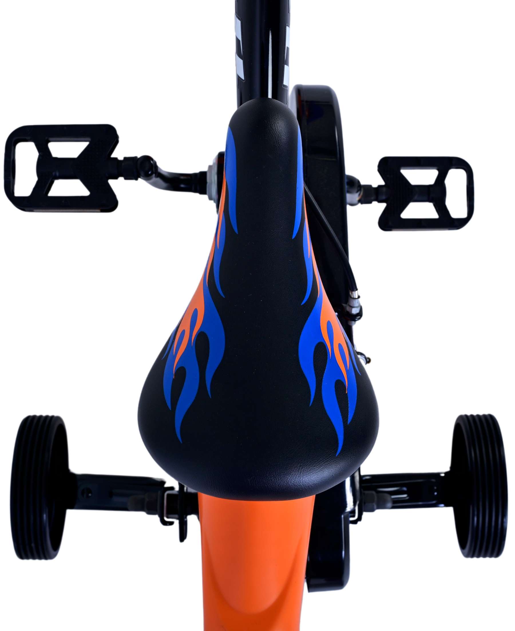 Hot Wheels Kinderfiets - Jongens - 12 inch - Zwart Oranje Blauw - Twee handremmen 5 Hot Wheels Kinderfiets - Jongens - 12 inch - Zwart Oranje Blauw - Twee handremmen - Afbeelding 5