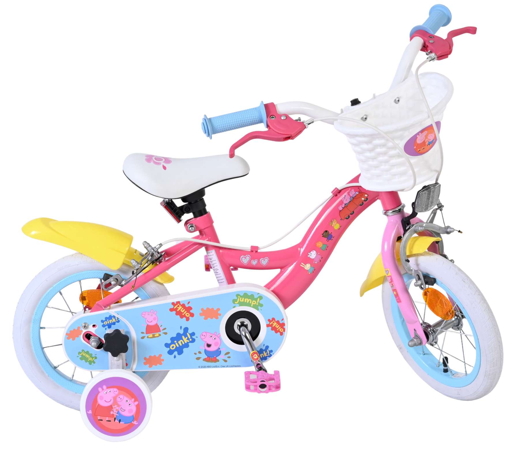 Peppa Pig Kinderfiets - Meisjes - 12 inch - Roze - Twee handremmen 10 Peppa Pig Kinderfiets - Meisjes - 12 inch - Roze - Twee handremmen - Afbeelding 10