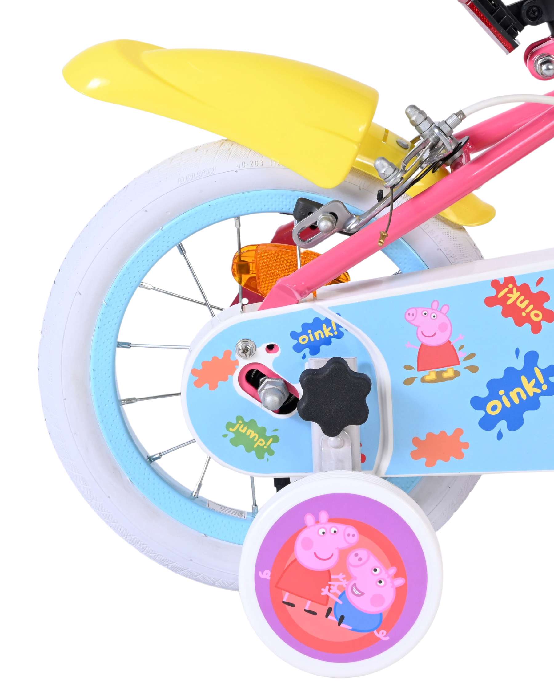 Peppa Pig Kinderfiets - Meisjes - 12 inch - Roze - Twee handremmen 2 Peppa Pig Kinderfiets - Meisjes - 12 inch - Roze - Twee handremmen - Afbeelding 2