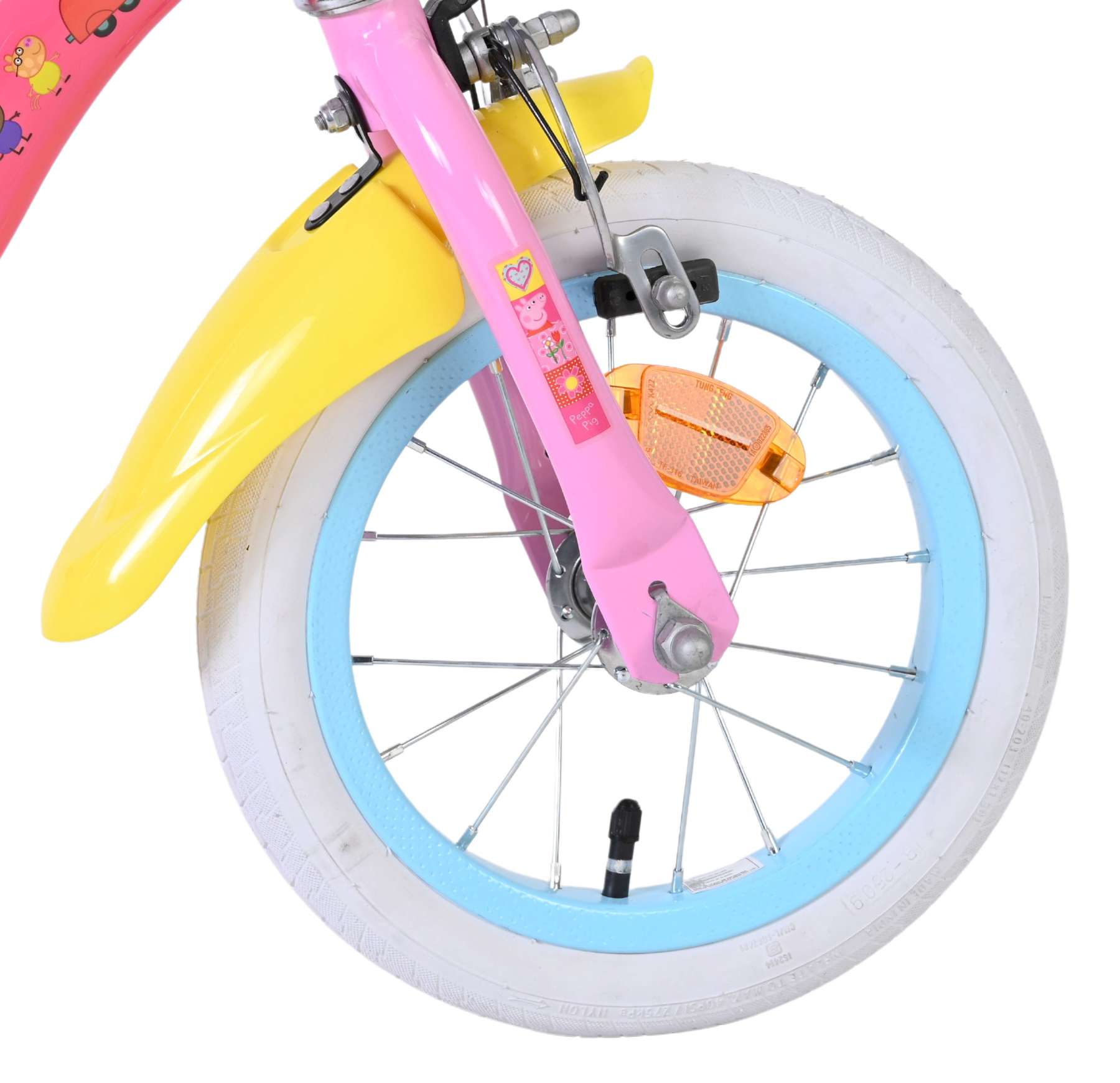 Peppa Pig Kinderfiets - Meisjes - 12 inch - Roze - Twee handremmen 3 Peppa Pig Kinderfiets - Meisjes - 12 inch - Roze - Twee handremmen - Afbeelding 3
