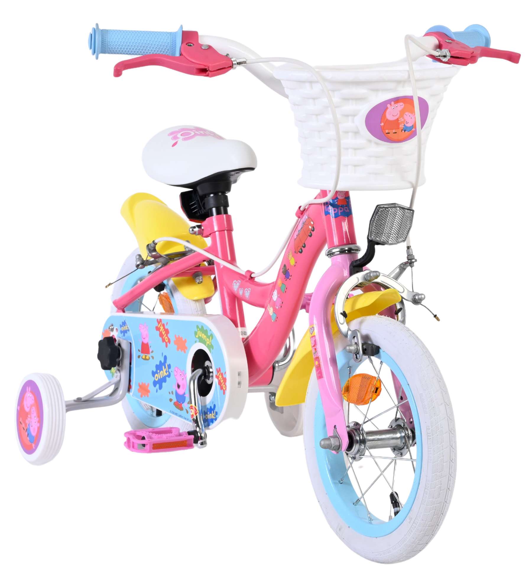 Peppa Pig Kinderfiets - Meisjes - 12 inch - Roze - Twee handremmen 5 Peppa Pig Kinderfiets - Meisjes - 12 inch - Roze - Twee handremmen - Afbeelding 5
