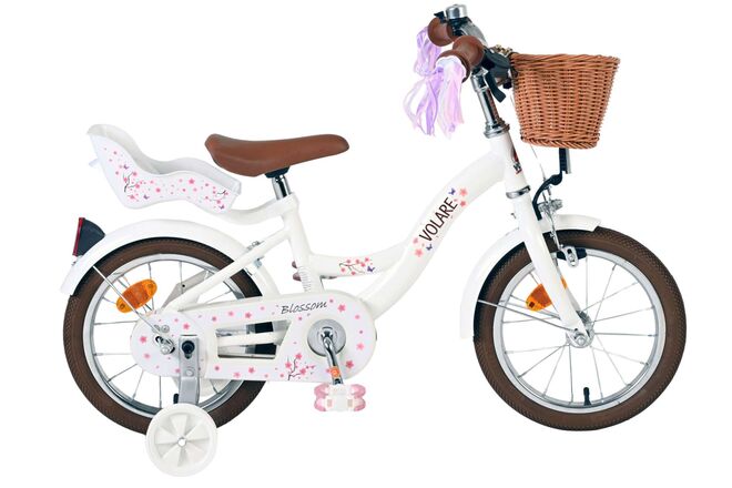 Volare Blossom Kinderfiets - Meisjes - 14 inch - Wit 1 Volare Blossom Kinderfiets - Meisjes - 14 inch - Wit