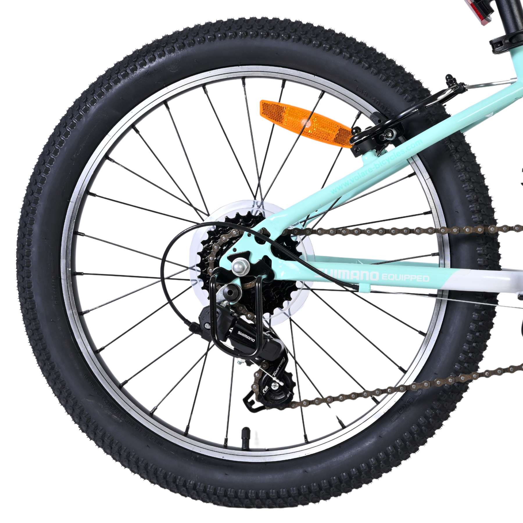 Volare Boost Kinderfiets - 20 inch - 7 Speed - Wit/Mintgroen 2 Volare Boost Kinderfiets - 20 inch - 7 Speed - Wit/Mintgroen - Afbeelding 2
