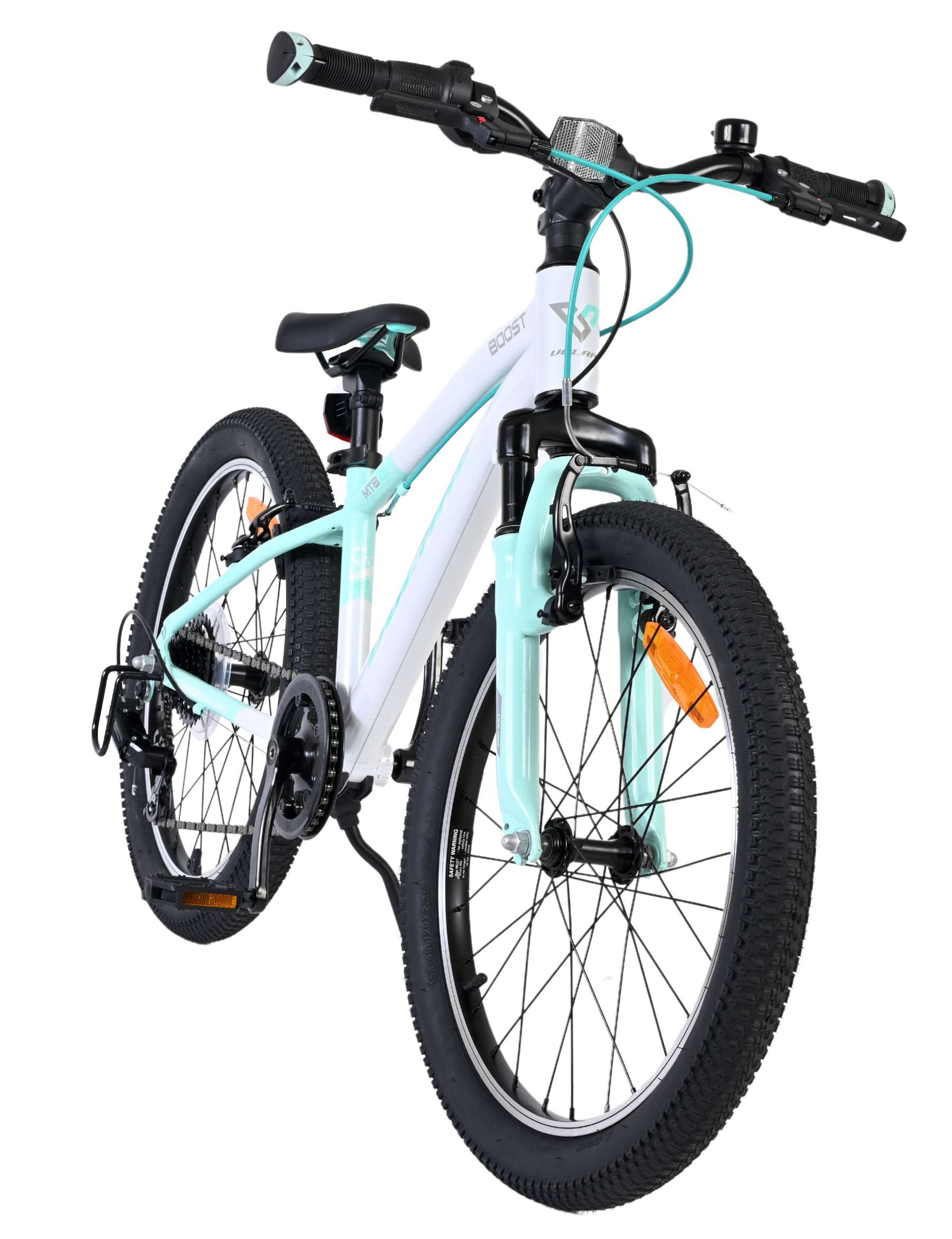 Volare Boost Kinderfiets - 20 inch - 7 Speed - Wit/Mintgroen 7 Volare Boost Kinderfiets - 20 inch - 7 Speed - Wit/Mintgroen - Afbeelding 7