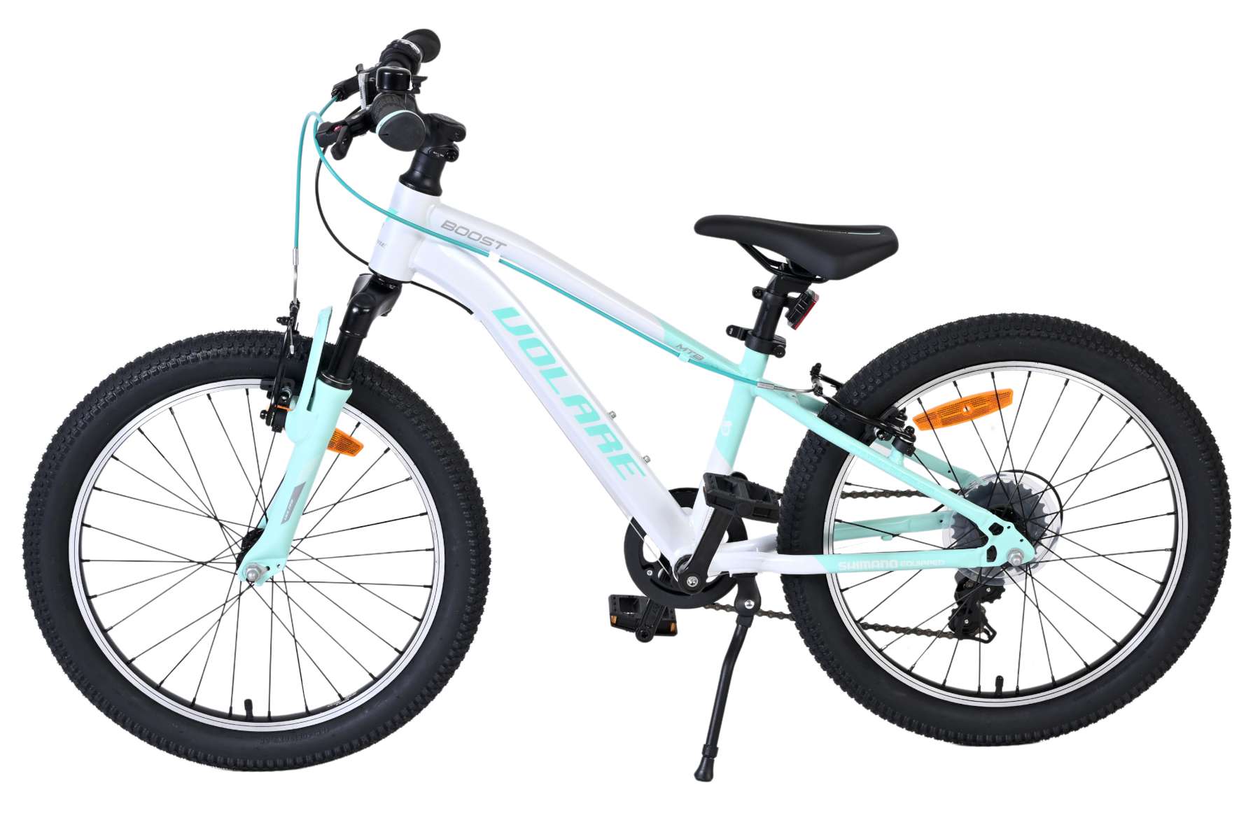 Volare Boost Kinderfiets - 20 inch - 7 Speed - Wit/Mintgroen 9 Volare Boost Kinderfiets - 20 inch - 7 Speed - Wit/Mintgroen - Afbeelding 9