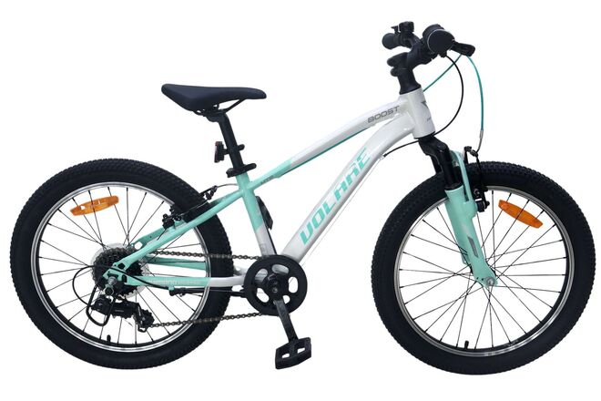 Volare Boost Kinderfiets - 24 inch - 21 Speed - Wit/Mintgroen 1 Volare Boost Kinderfiets - 24 inch - 21 Speed - Wit/Mintgroen