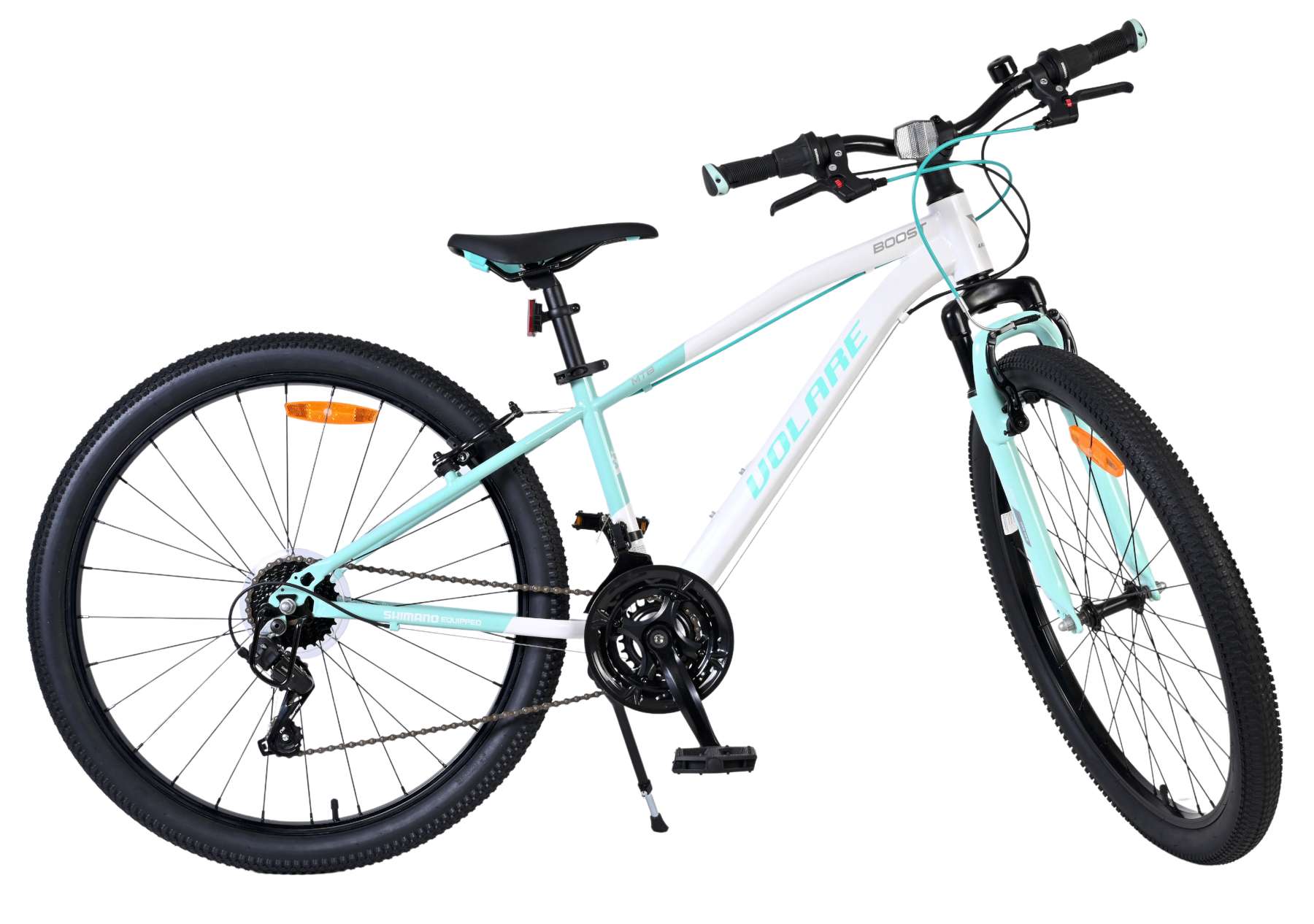 Volare Boost Kinderfiets - 26 inch - 21 speed - Wit/Mintgroen 11 Volare Boost Kinderfiets - 26 inch - 21 speed - Wit/Mintgroen - Afbeelding 11