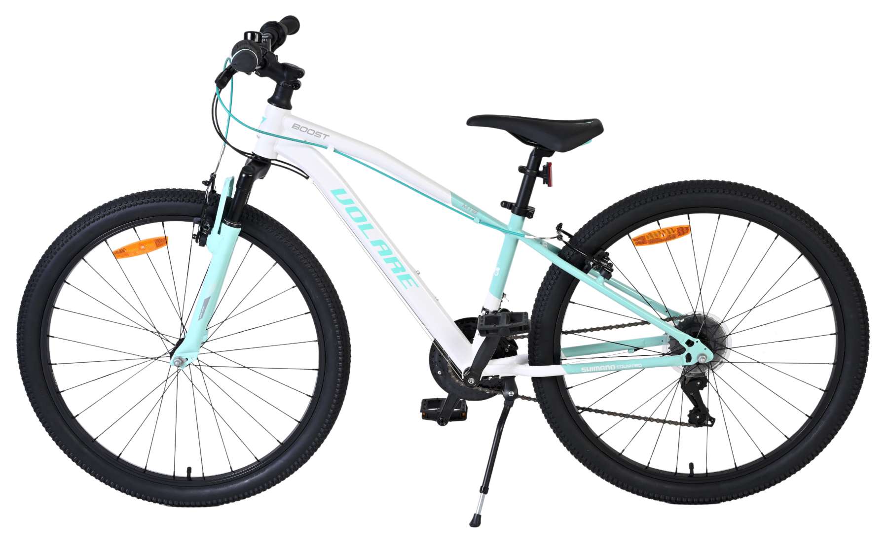 Volare Boost Kinderfiets - 26 inch - 21 speed - Wit/Mintgroen 8 Volare Boost Kinderfiets - 26 inch - 21 speed - Wit/Mintgroen - Afbeelding 8