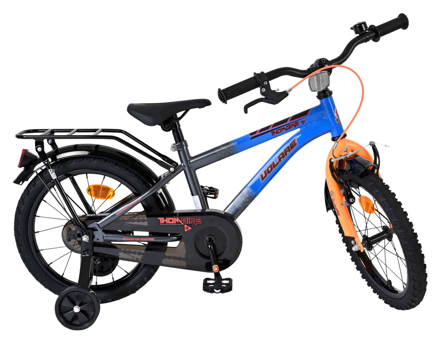 Volare Thombike Kinderfiets - Jongens - 16 inch - Blauw/Oranje 10 Volare Thombike Kinderfiets - Jongens - 16 inch - Blauw/Oranje - Afbeelding 10