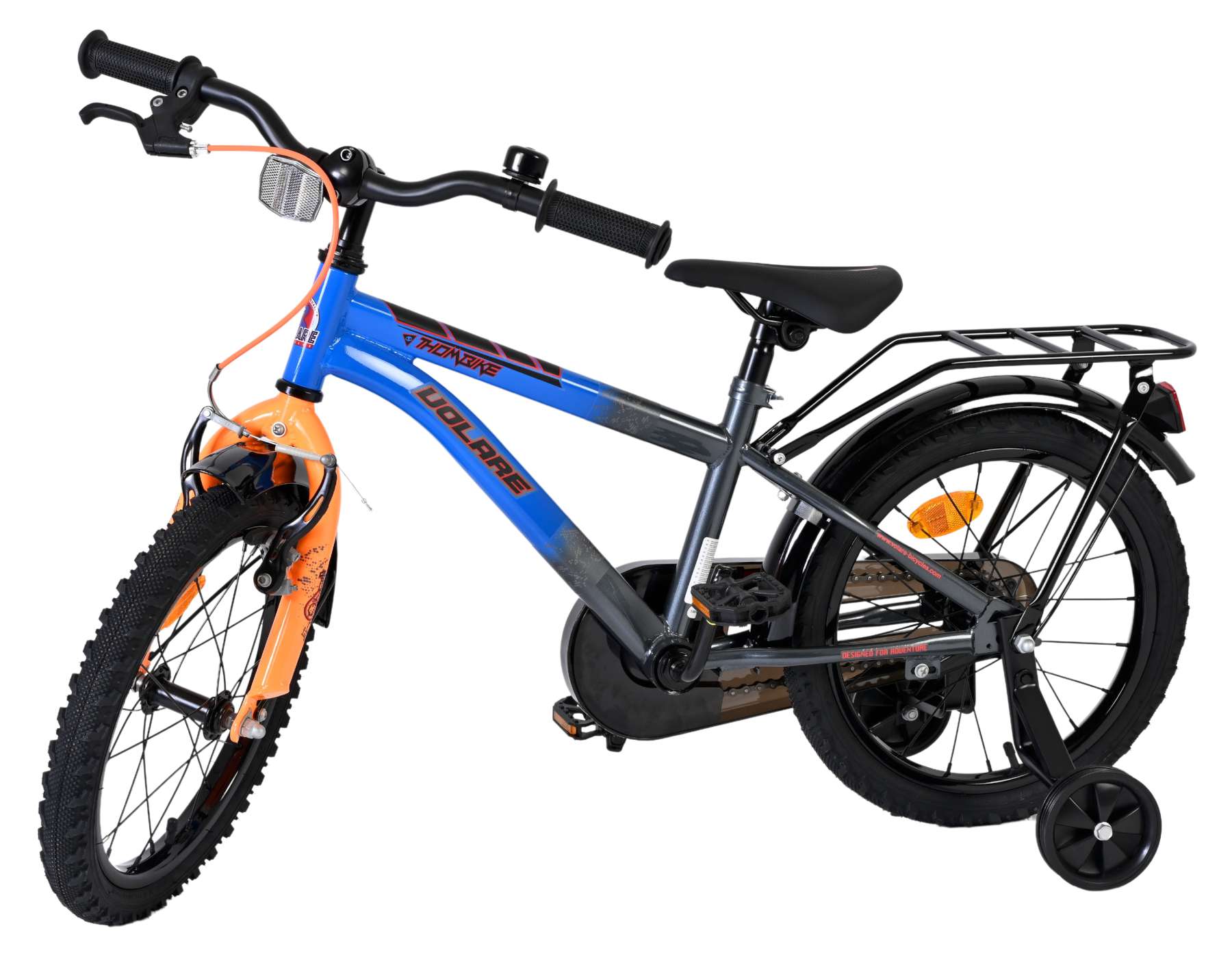Volare Thombike Kinderfiets - Jongens - 16 inch - Blauw/Oranje 8 Volare Thombike Kinderfiets - Jongens - 16 inch - Blauw/Oranje - Afbeelding 8