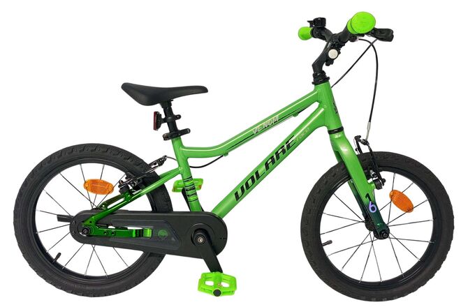 Volare Venom Kinderfiets - Jongens - 14 inch - Groen - Twee handremmen
