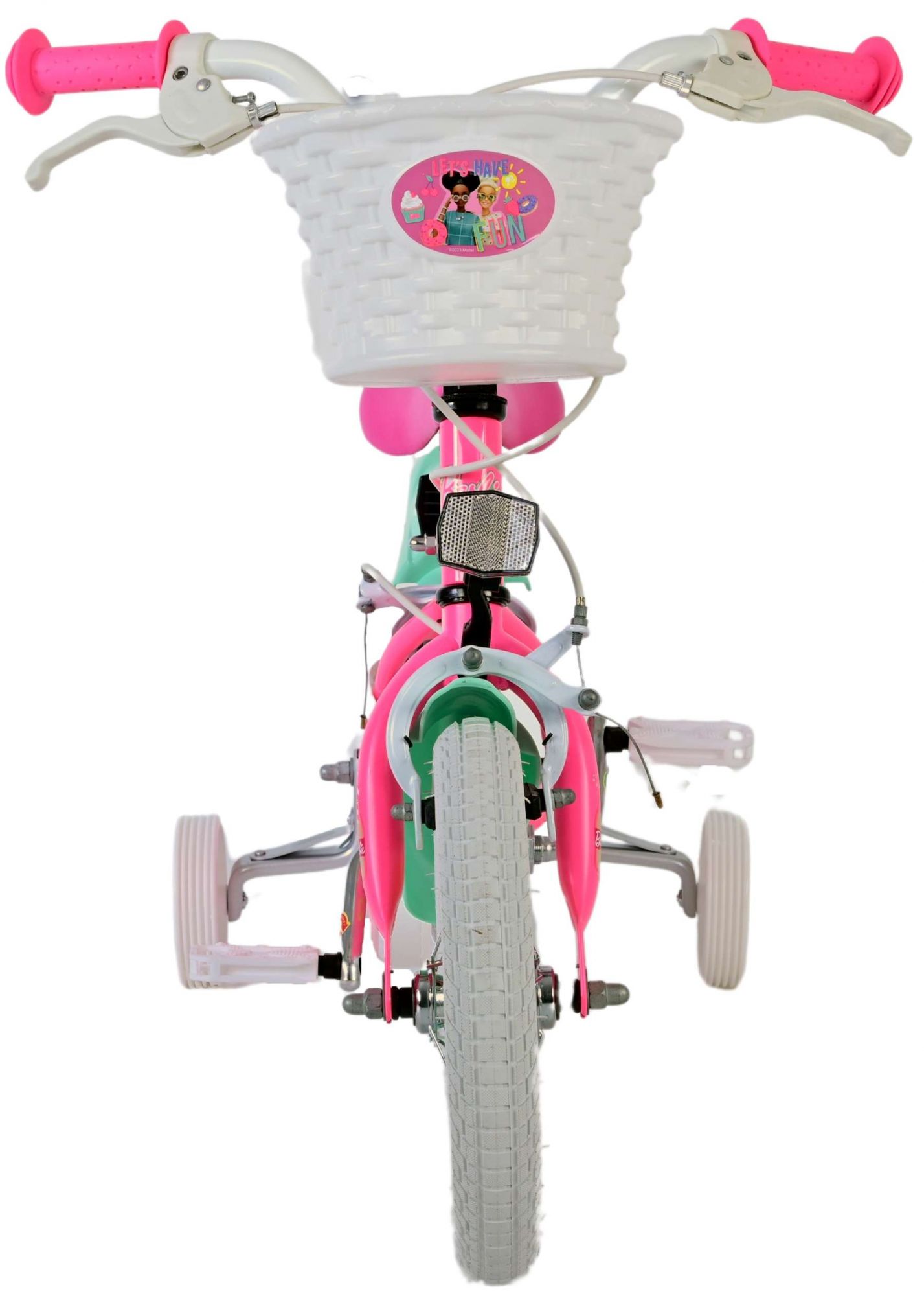 Barbie Kinderfiets - Meisjes - 12 inch - Roze - Twee Handremmen 5 Barbie Kinderfiets - Meisjes - 12 inch - Roze - Twee Handremmen - Afbeelding 5
