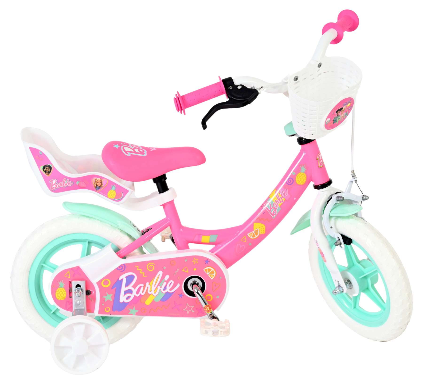 Barbie Kinderfiets - Meisjes - Mag Wheels - 12 inch - Roze 10 Barbie Kinderfiets - Meisjes - Mag Wheels - 12 inch - Roze - Afbeelding 10
