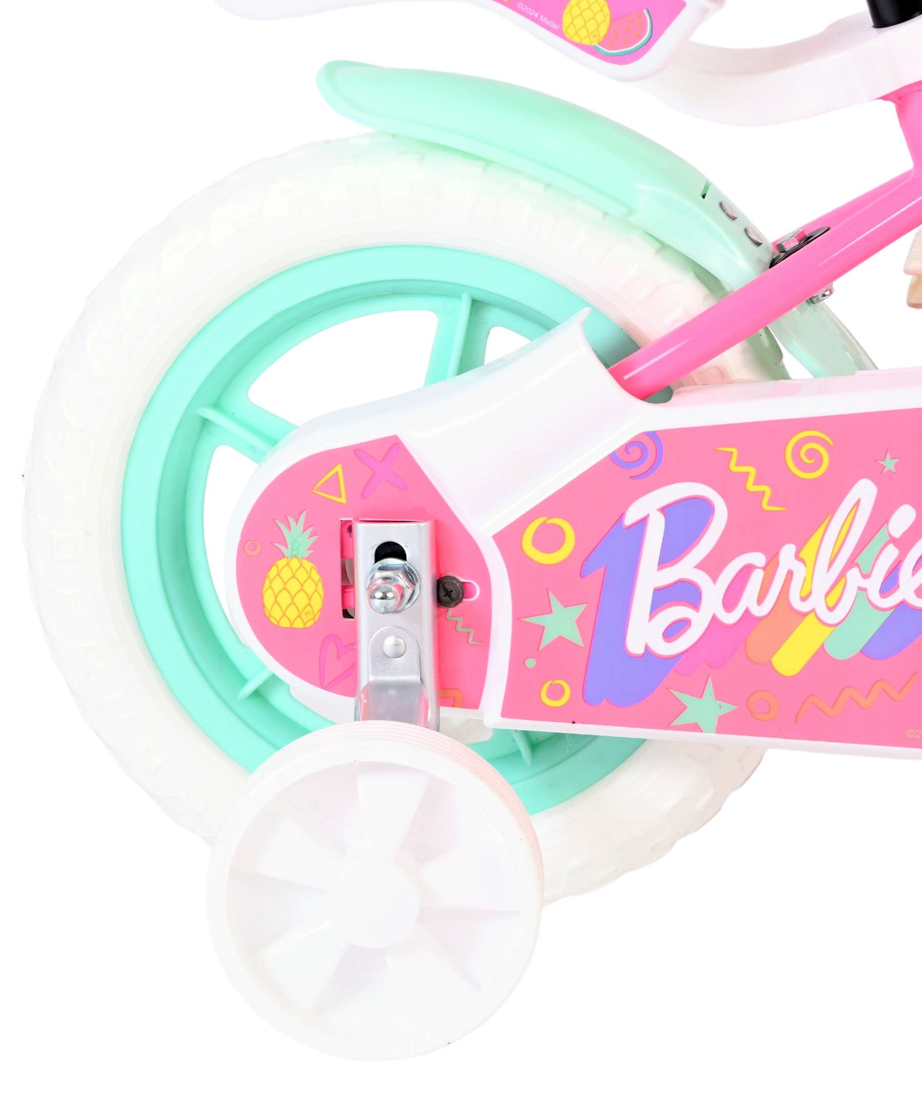 Barbie Kinderfiets - Meisjes - Mag Wheels - 12 inch - Roze 2 Barbie Kinderfiets - Meisjes - Mag Wheels - 12 inch - Roze - Afbeelding 2