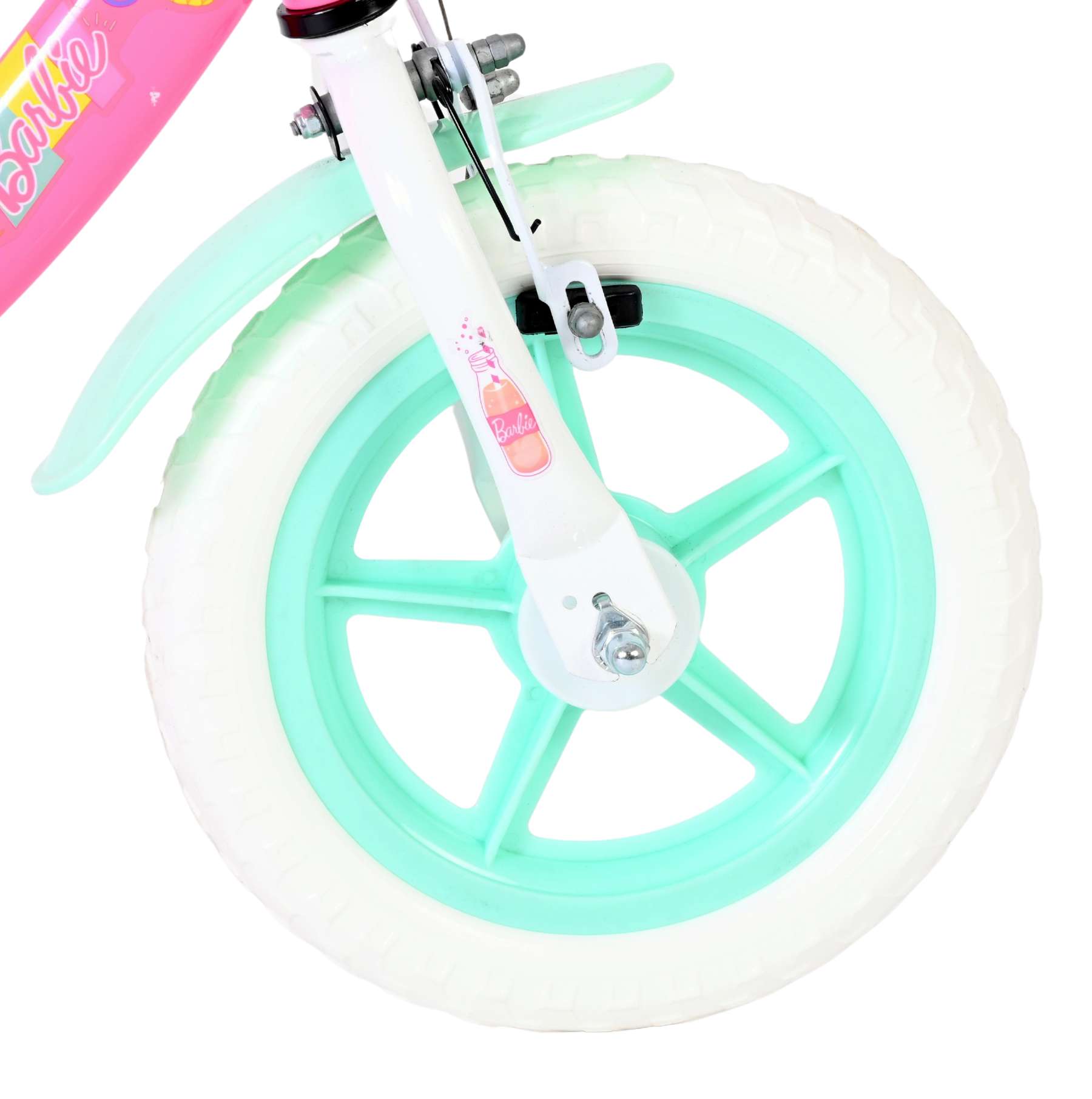 Barbie Kinderfiets - Meisjes - Mag Wheels - 12 inch - Roze 3 Barbie Kinderfiets - Meisjes - Mag Wheels - 12 inch - Roze - Afbeelding 3
