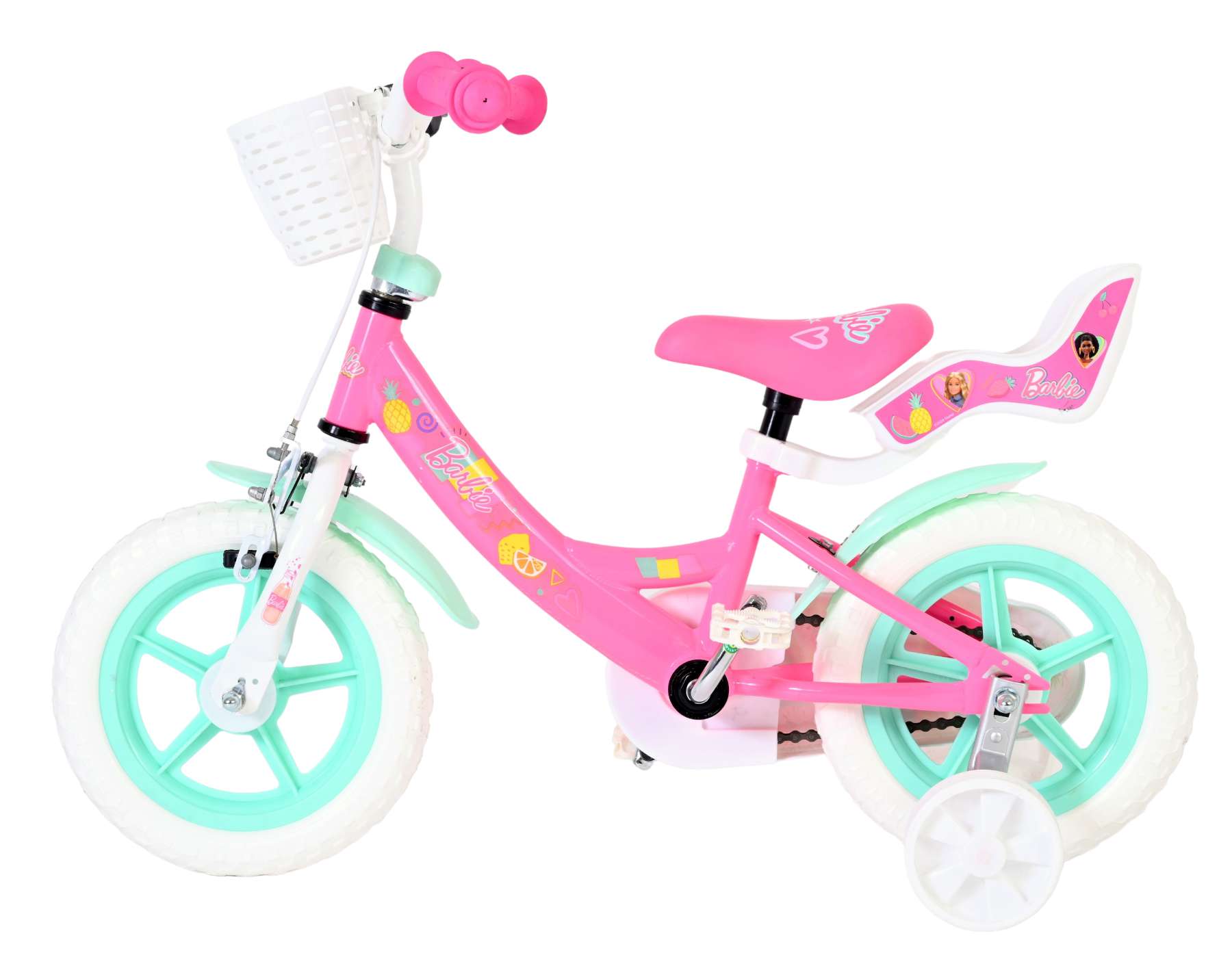 Barbie Kinderfiets - Meisjes - Mag Wheels - 12 inch - Roze 7 Barbie Kinderfiets - Meisjes - Mag Wheels - 12 inch - Roze - Afbeelding 7