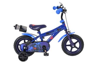 Superman Kinderfiets - Jongens - Mag Wheels - 12 inch - Blauw