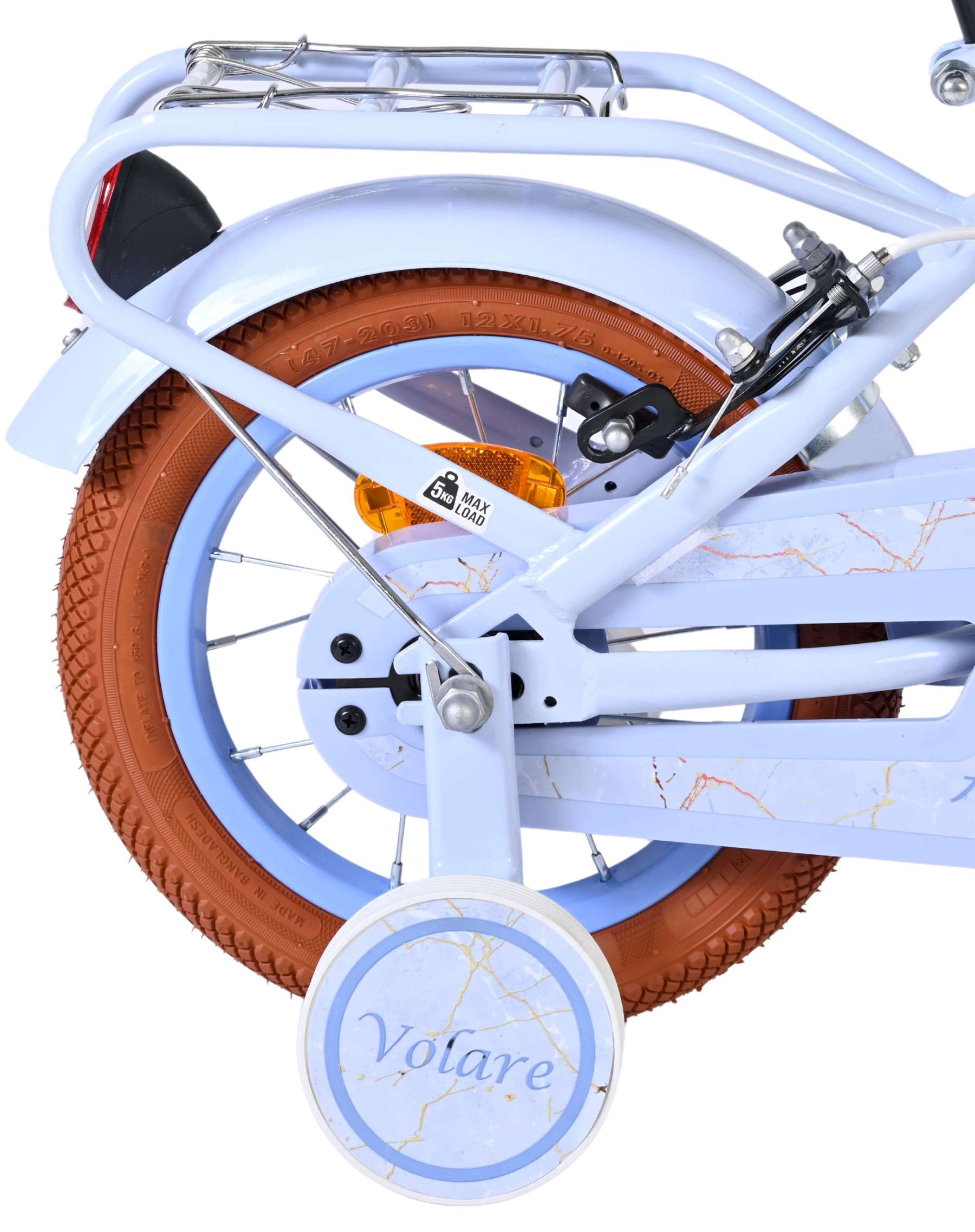 Volare Ashley Kinderfiets - Meisjes - 12 inch - Pastel Blauw - Twee handremmen 2 Volare Ashley Kinderfiets - Meisjes - 12 inch - Pastel Blauw - Twee handremmen - Afbeelding 2